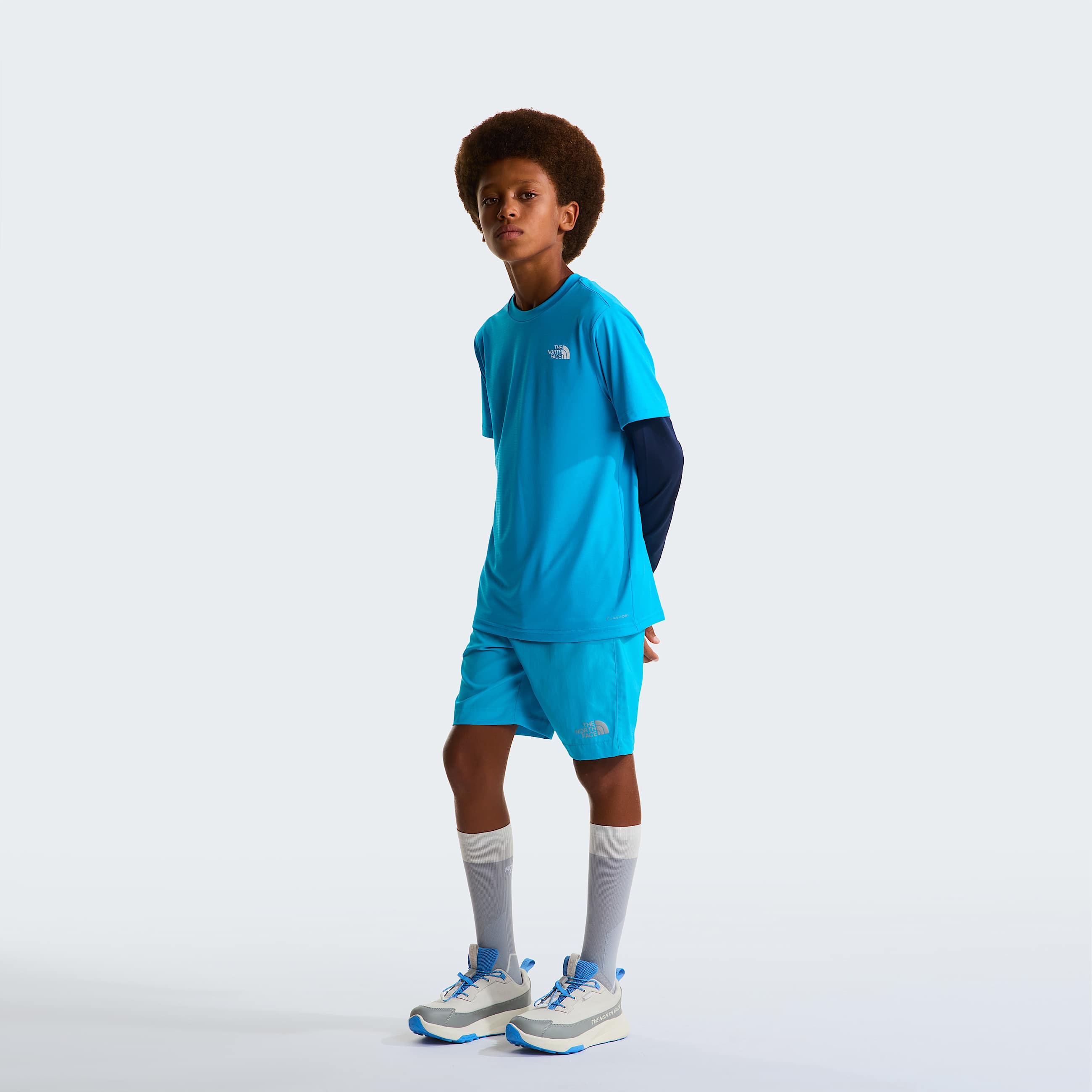 Teens 247 TShirt TNF Meridian Blue ALT1