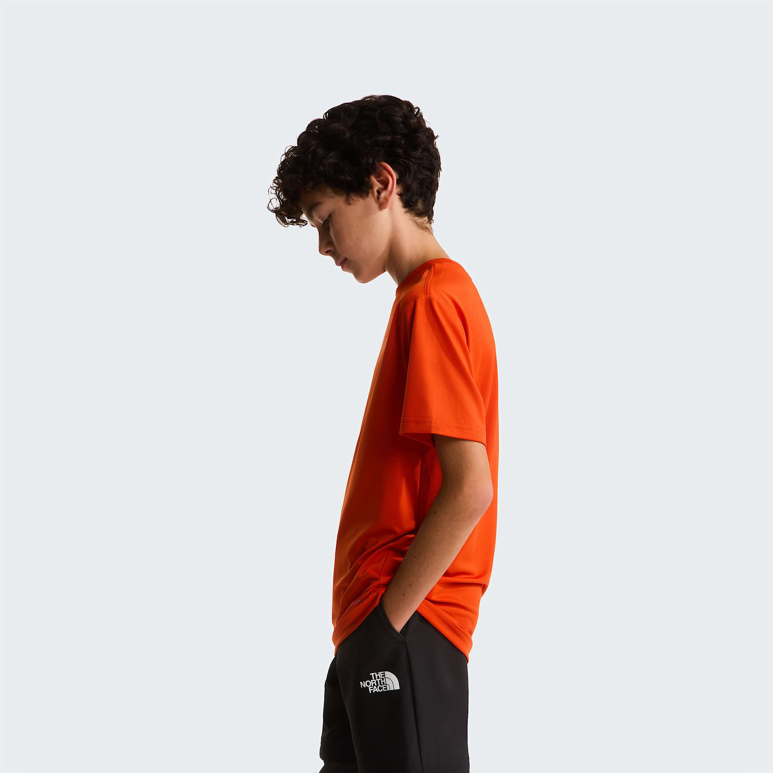 Teens 247 TShirt TNF Lava Red ALT2