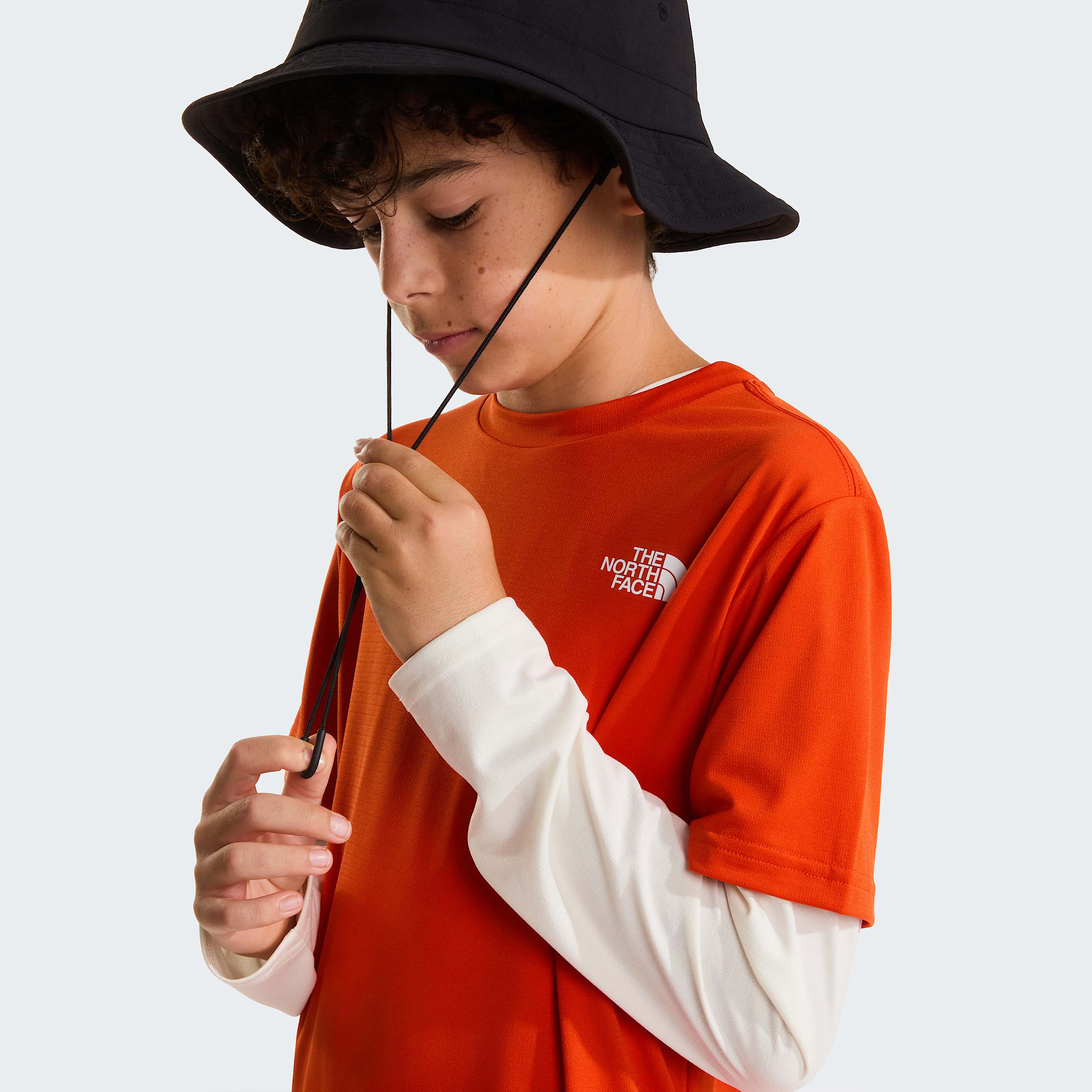Teens 247 TShirt TNF Lava Red ALT6