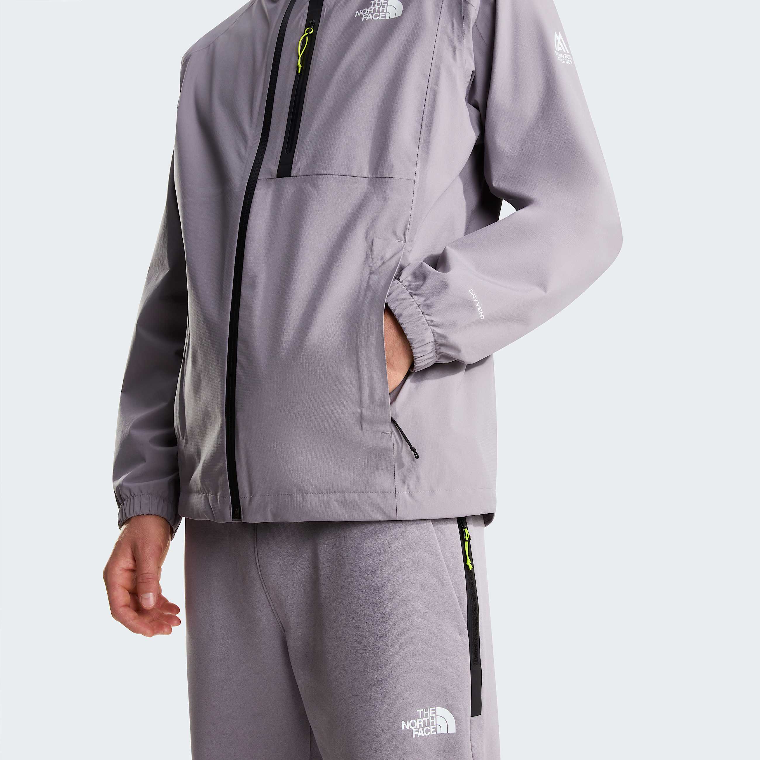 Mens Mountain Athletics Rainlit Hooded Jacket TNF Transcendent Grey ALT6