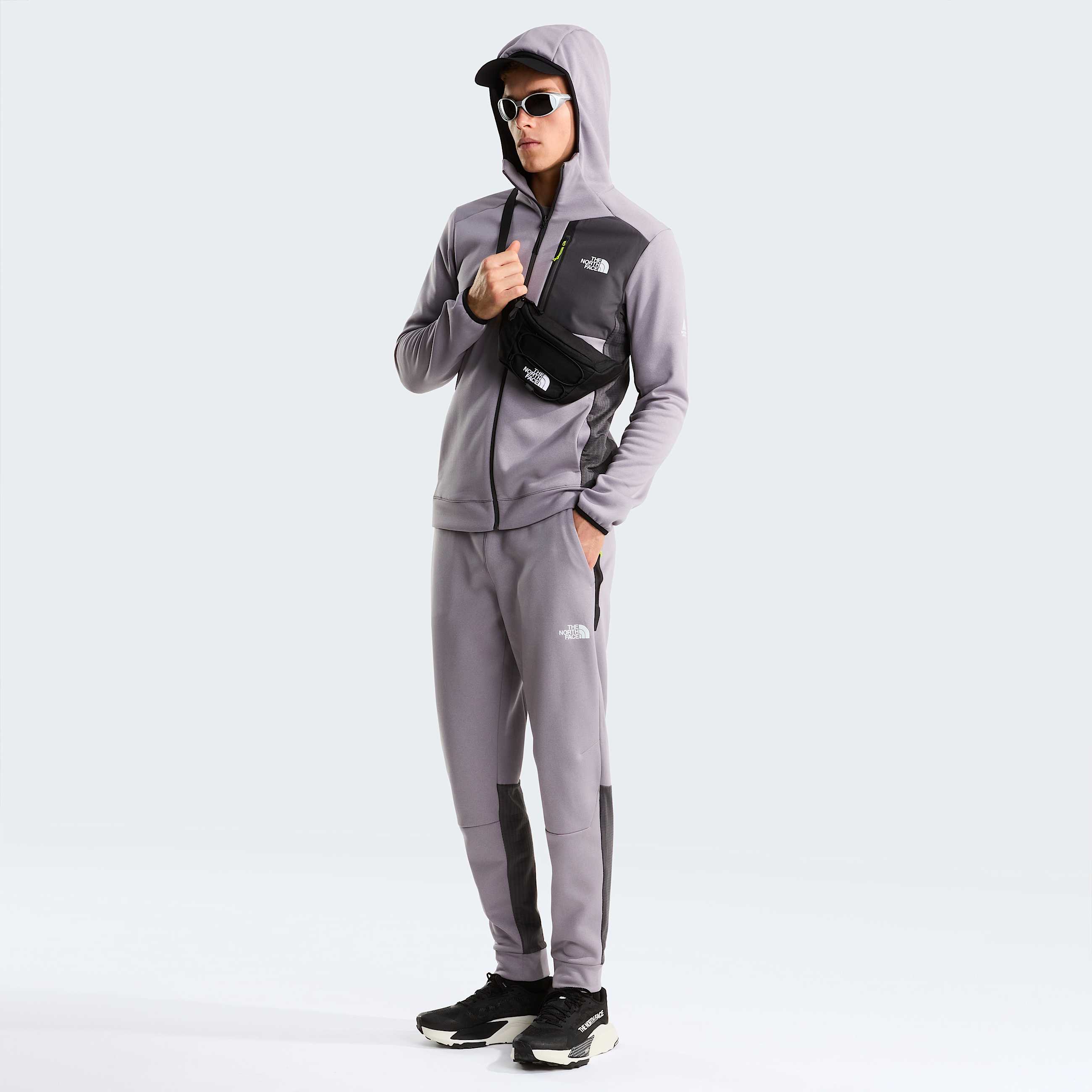 Mens Mountain Athletics Hooded Fleece TNF Transcendent GreyAnthracite Grey ALT1
