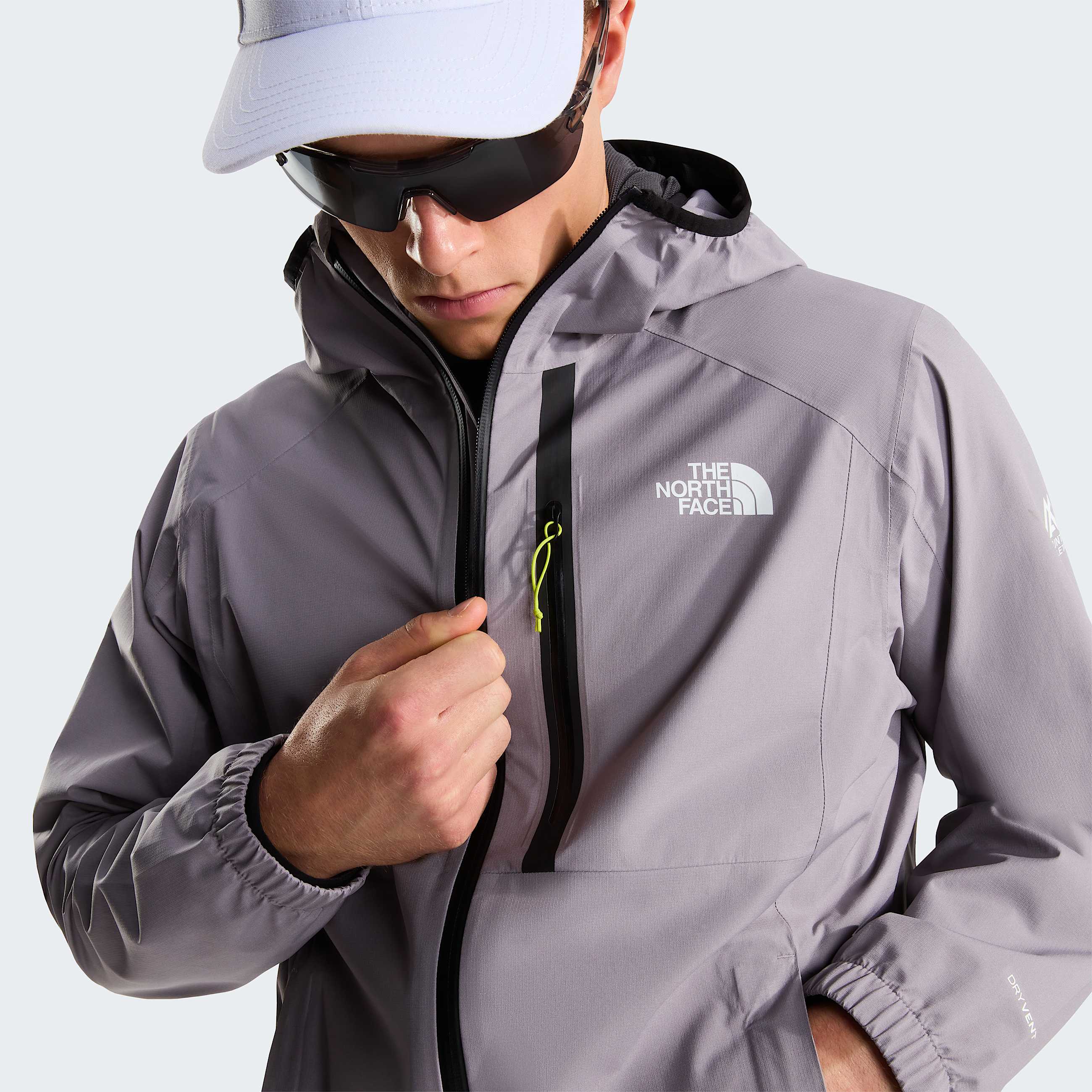 Mens Mountain Athletics Rainlit Hooded Jacket TNF Transcendent Grey ALT7