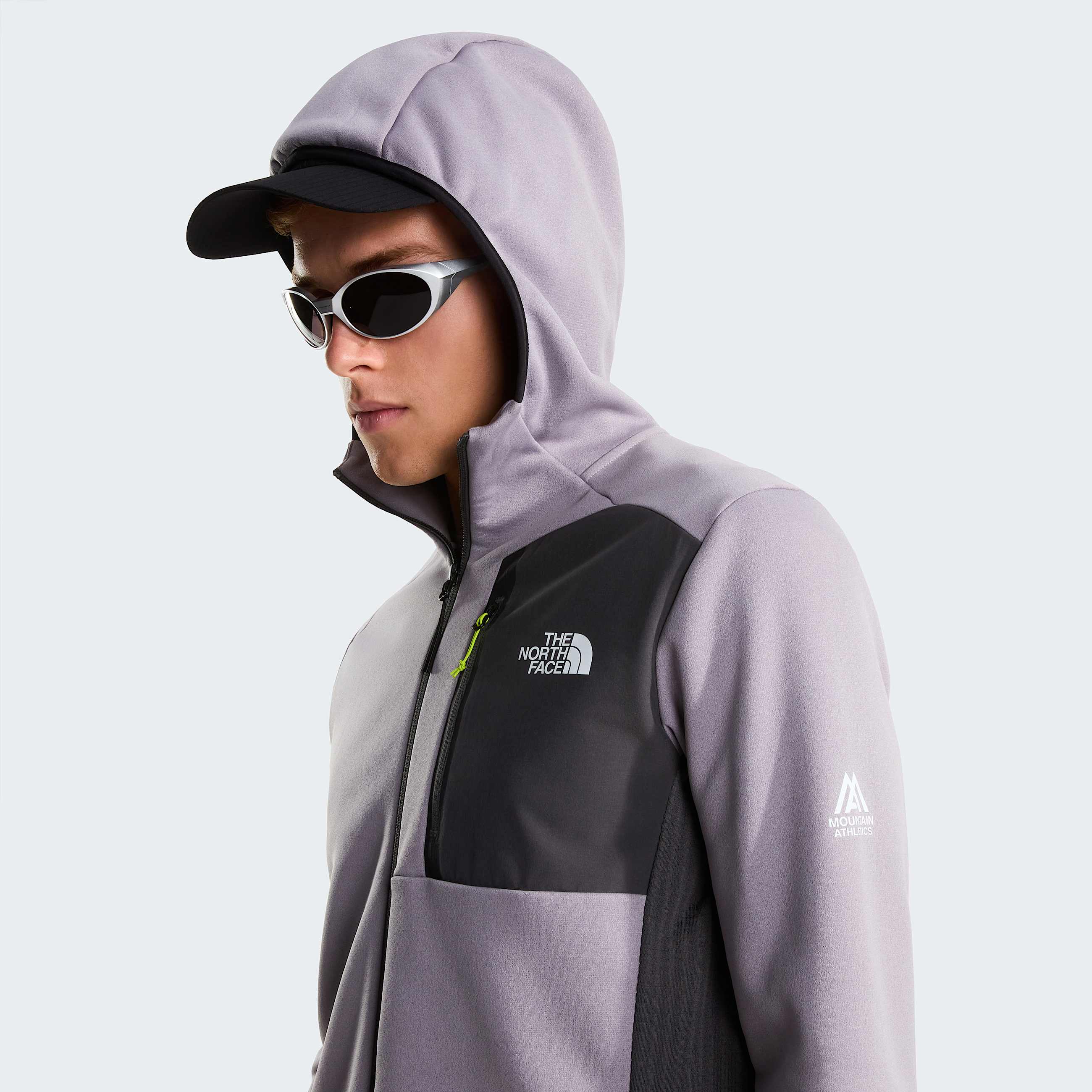 Mens Mountain Athletics Hooded Fleece TNF Transcendent GreyAnthracite Grey ALT5