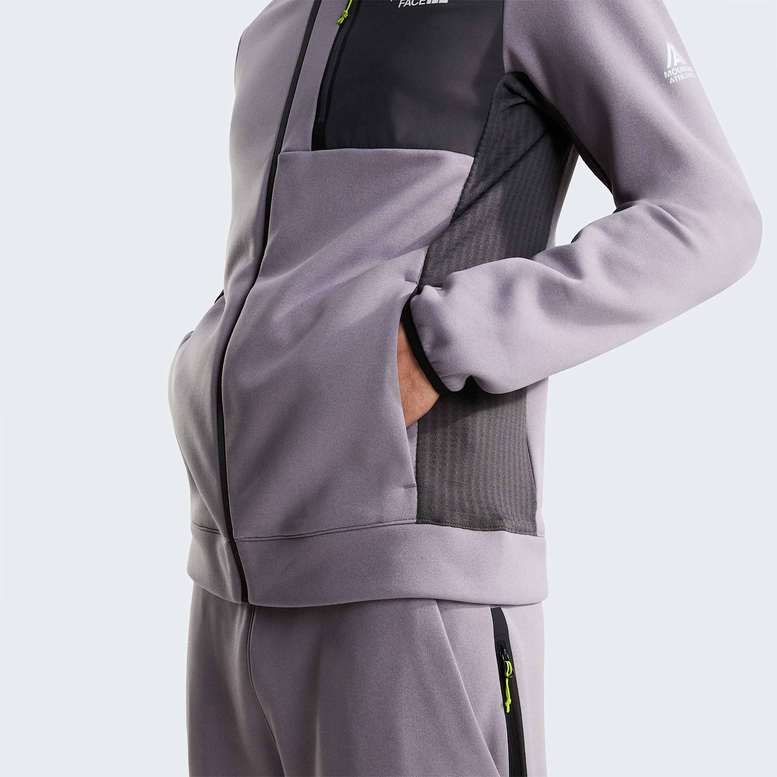 Mens Mountain Athletics Hooded Fleece TNF Transcendent GreyAnthracite Grey ALT6