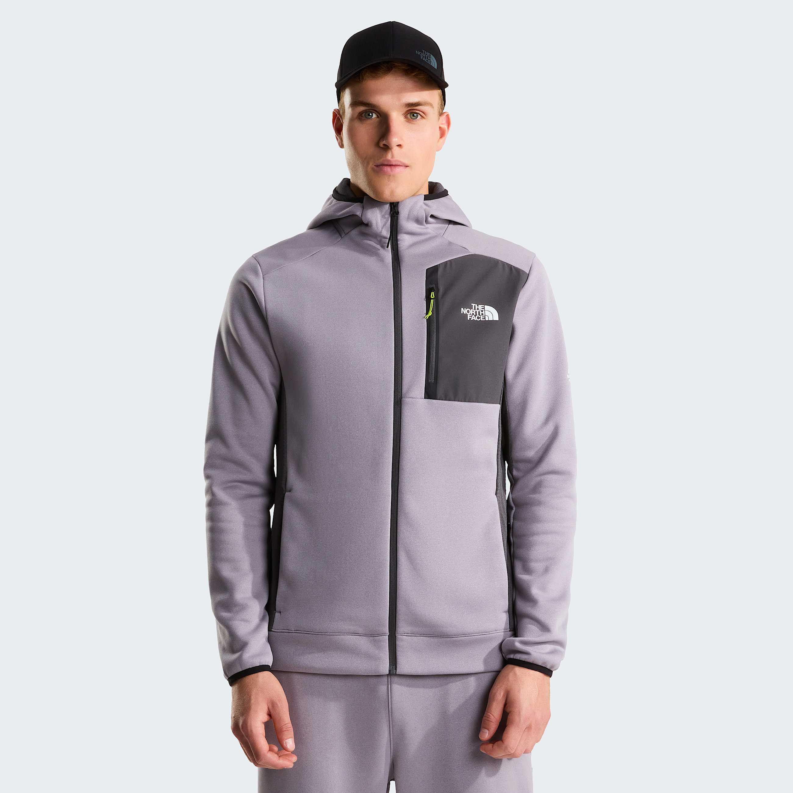 Mens Mountain Athletics Hooded Fleece TNF Transcendent GreyAnthracite Grey HERO