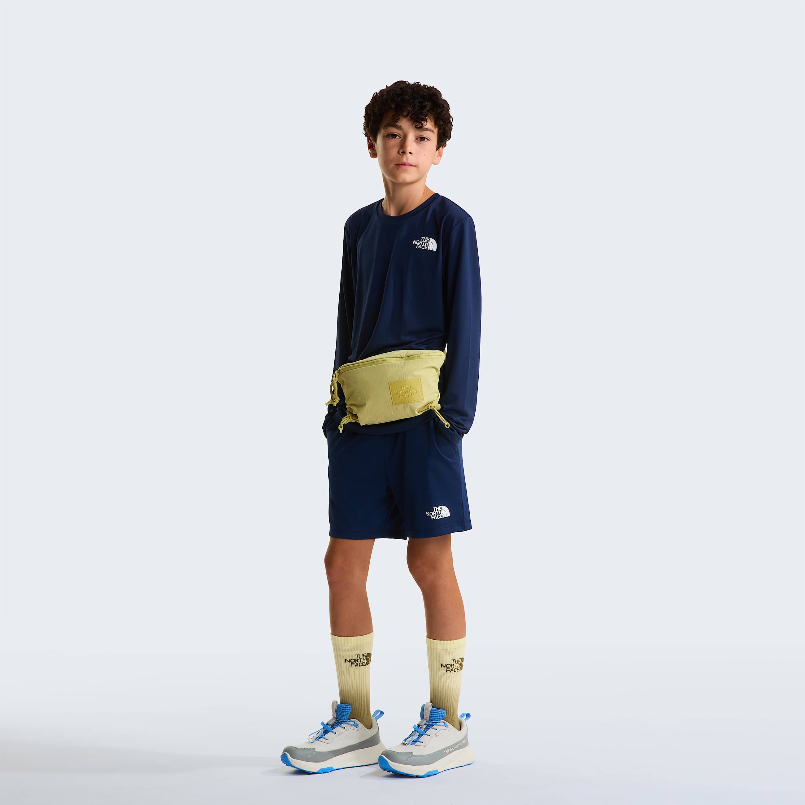 Teens 247 LongSleeve TShirt TNF Summit Navy ALT1