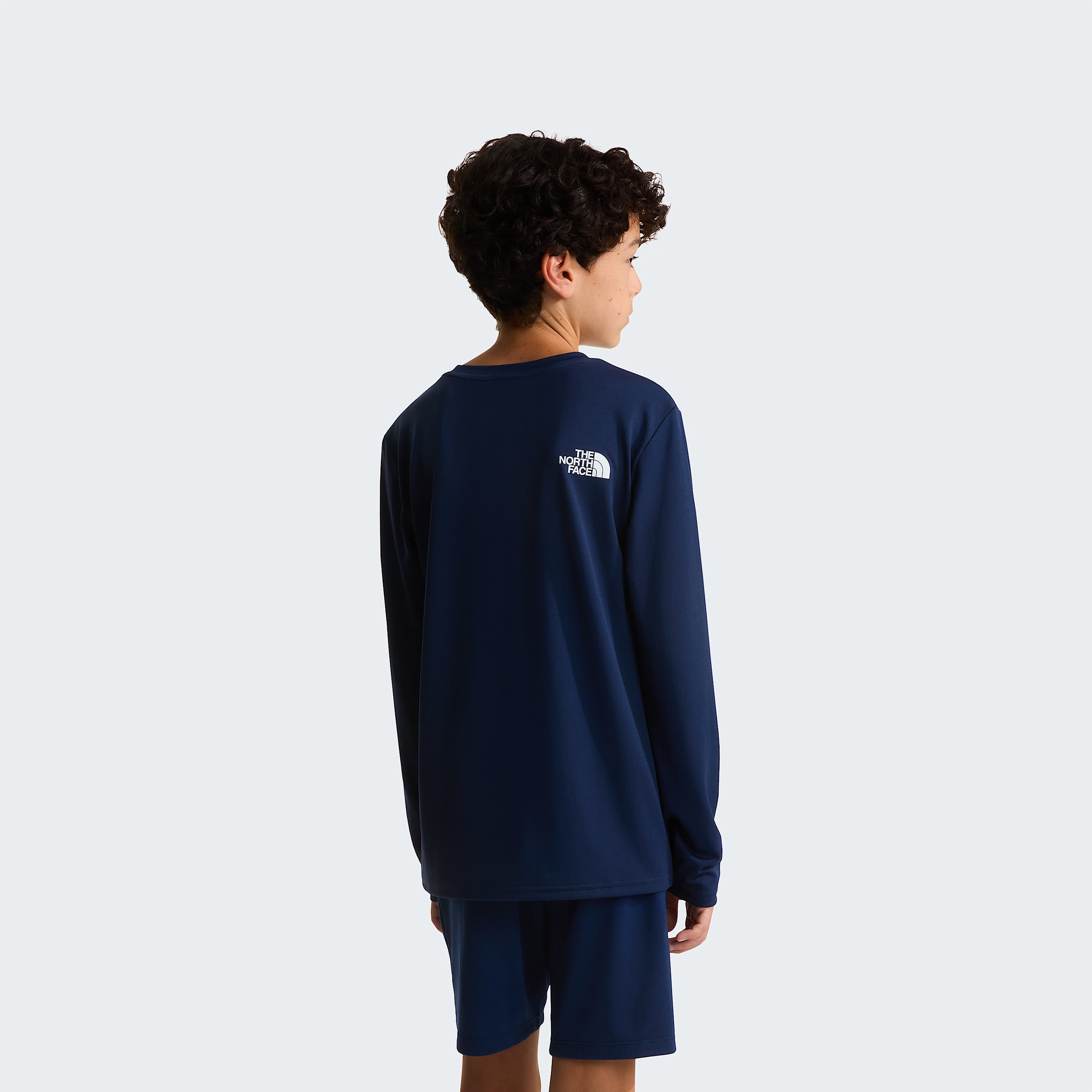 Teens 247 LongSleeve TShirt TNF Summit Navy ALT2