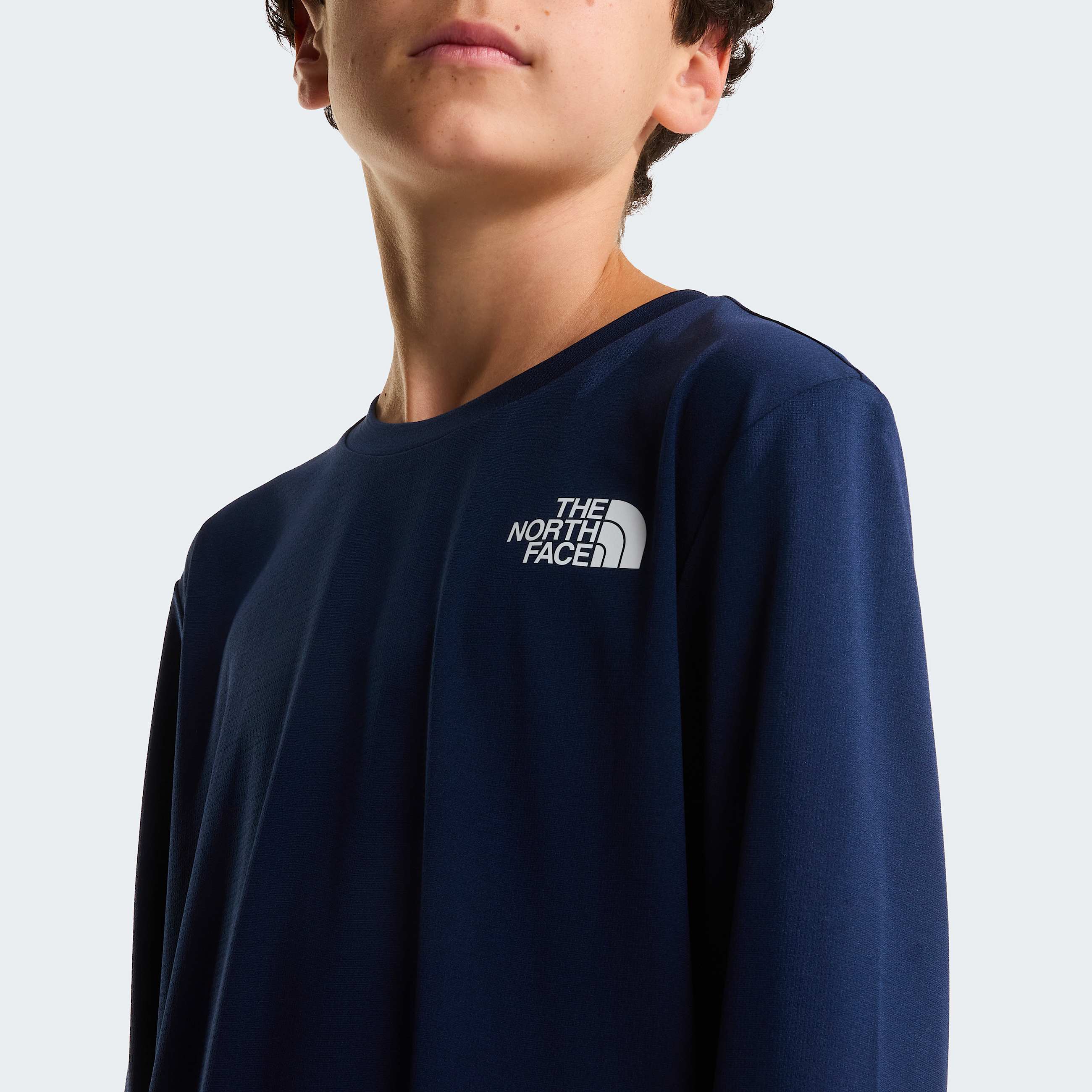 Teens 247 LongSleeve TShirt TNF Summit Navy ALT4