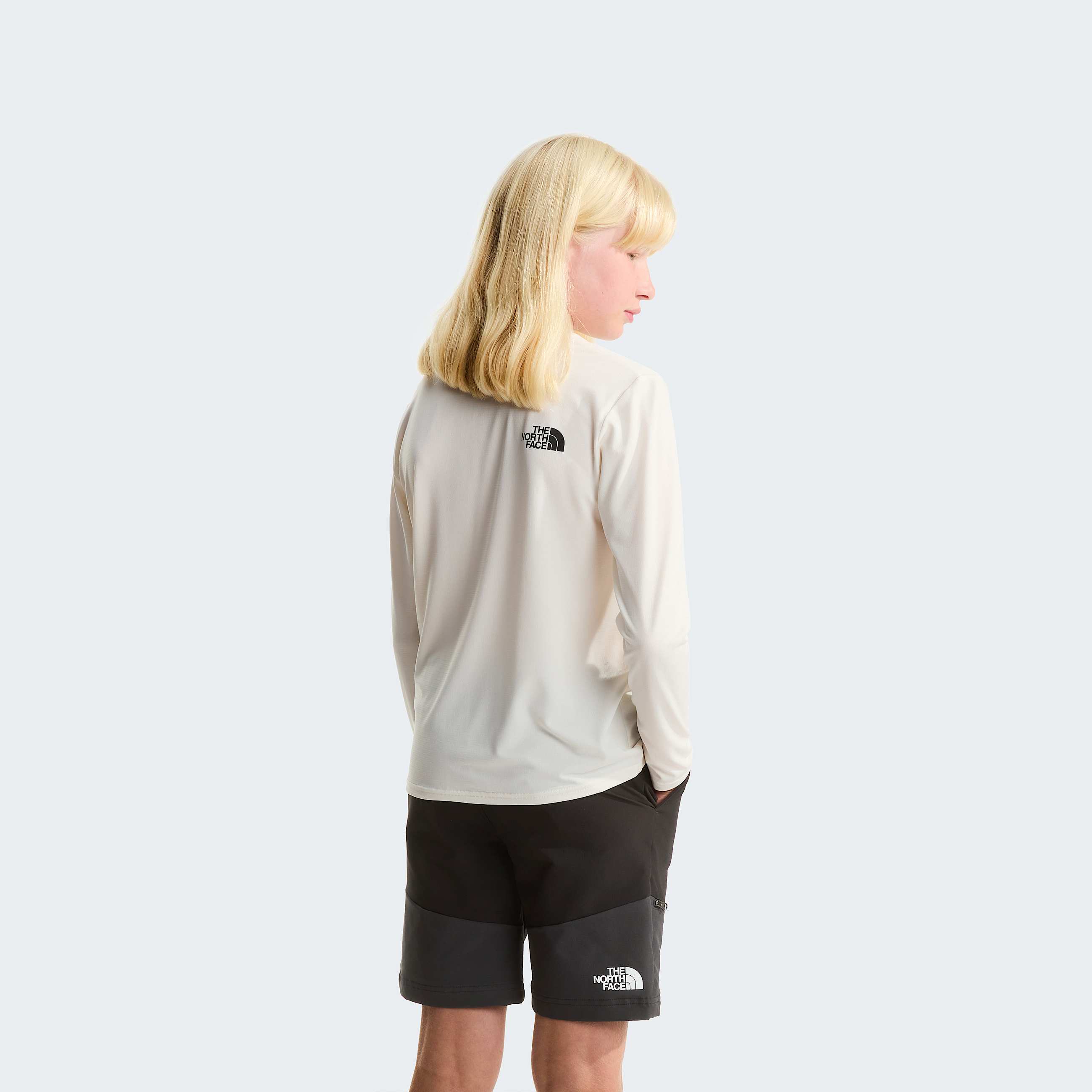 Teens 247 LongSleeve TShirt TNF White Dune ALT9