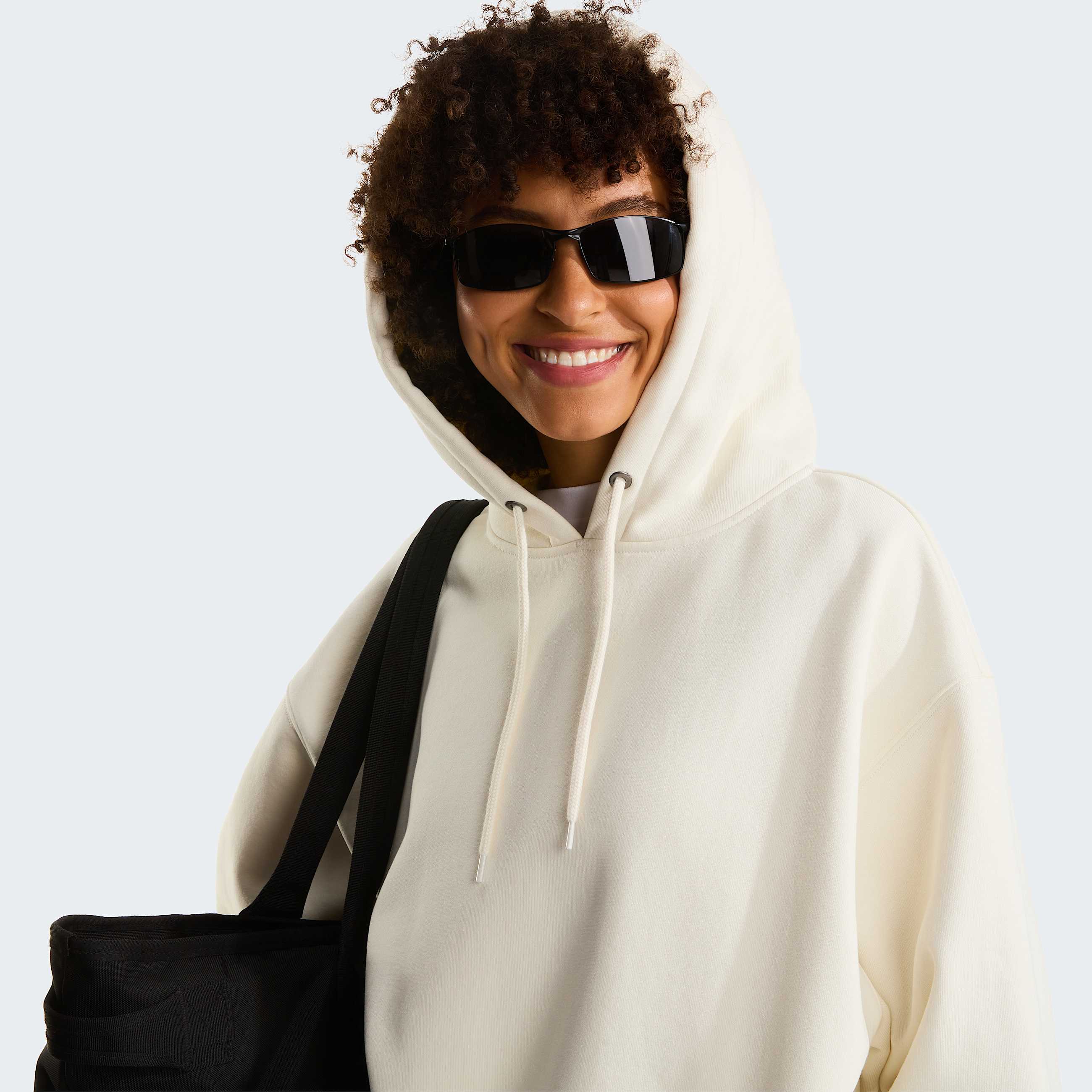 Camisola com capuz Red Box unissexo TNF White Dune ALT15