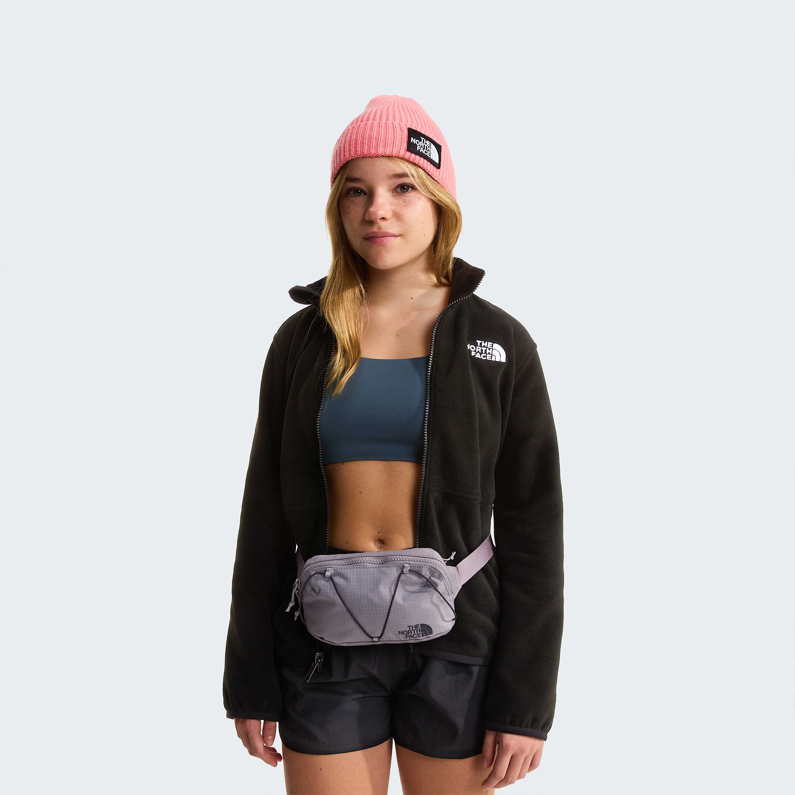 Teens Glacier ZipInCompatible Fleece Jacket TNF TNF Black ALT13