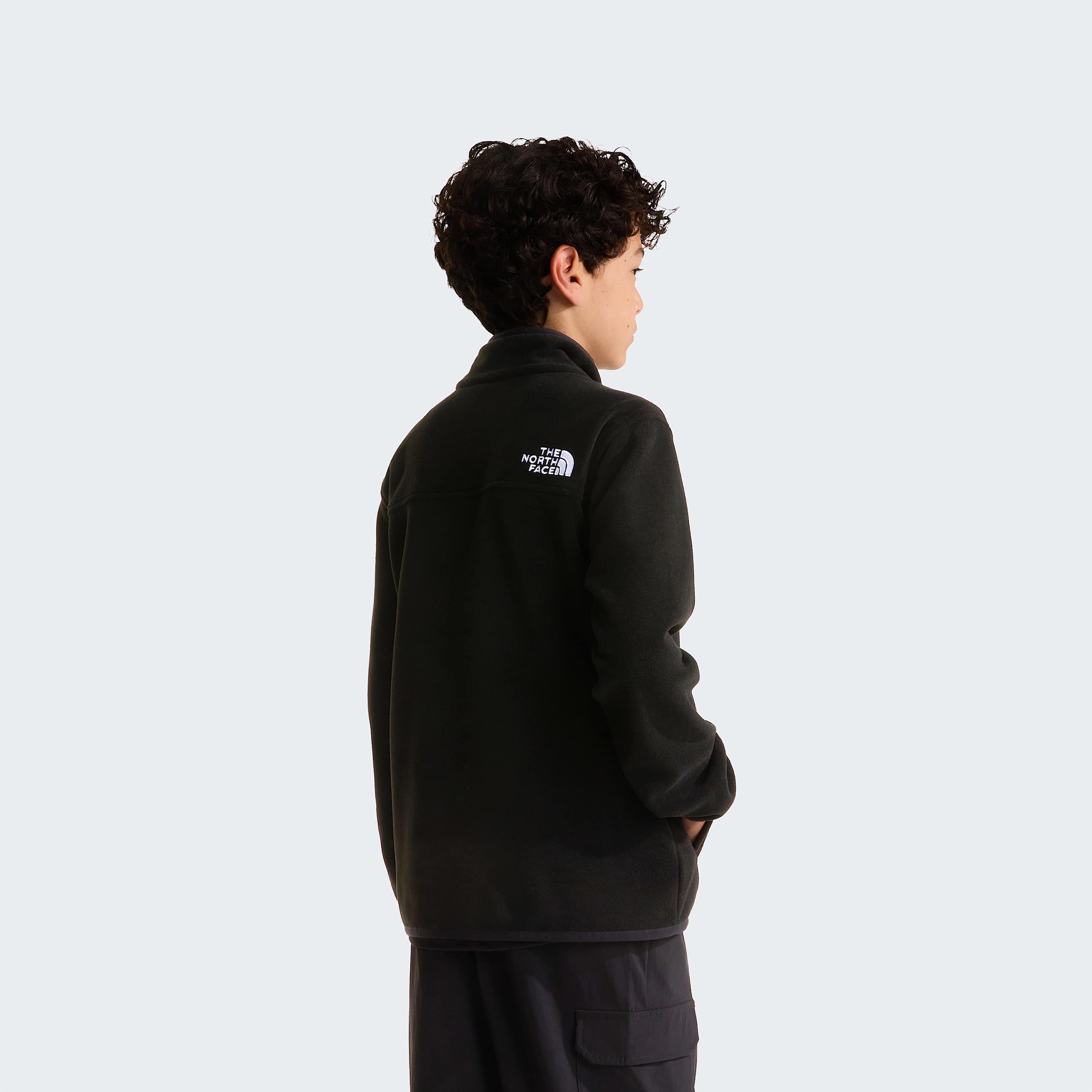 Teens Glacier ZipInCompatible Fleece Jacket TNF TNF Black ALT3