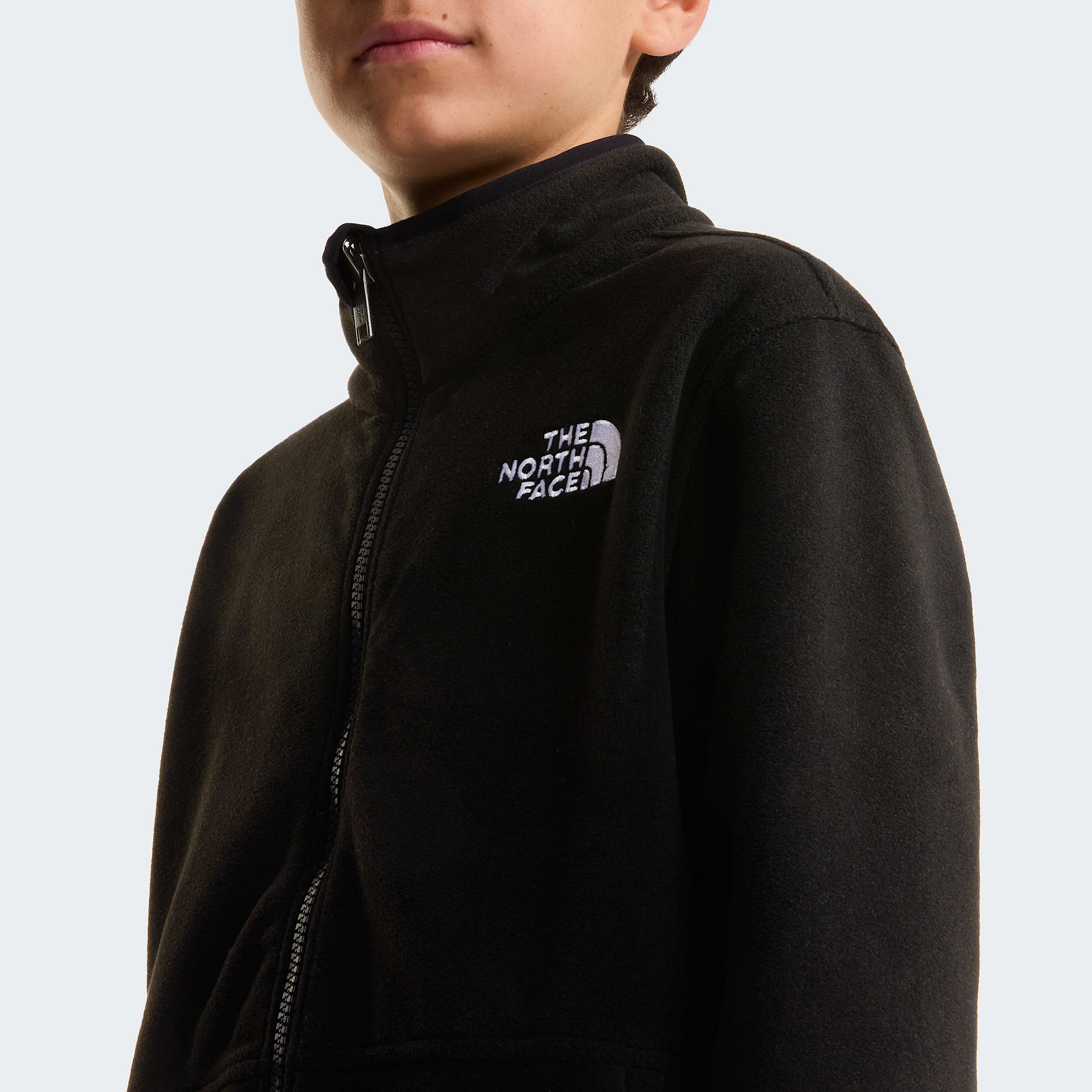 Teens Glacier ZipInCompatible Fleece Jacket TNF TNF Black ALT5