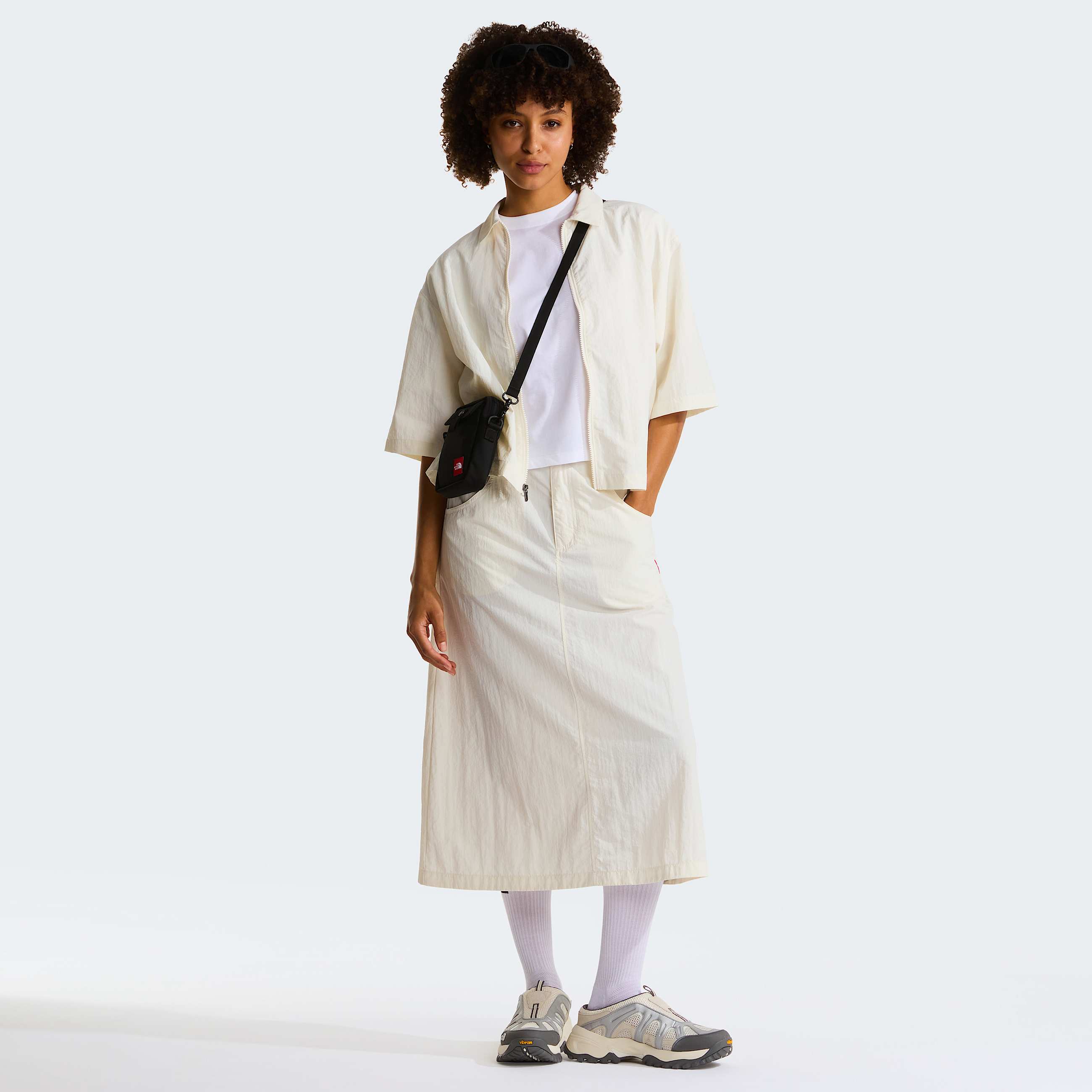 Womens Red Box Nylon Shirt TNF ALT1