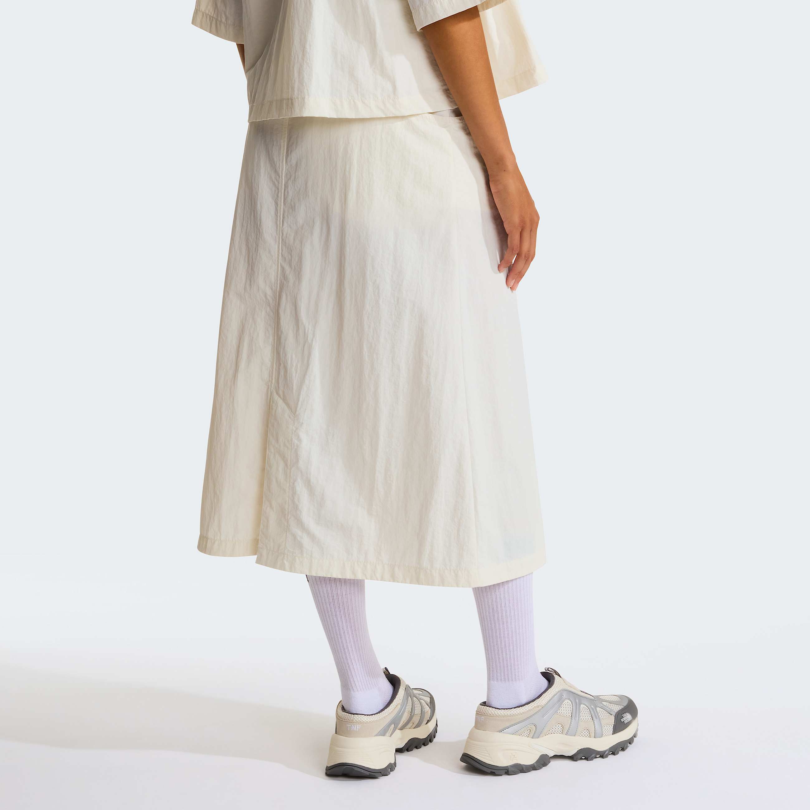 Womens Red Box Nylon Belted Skirt TNF ALT3