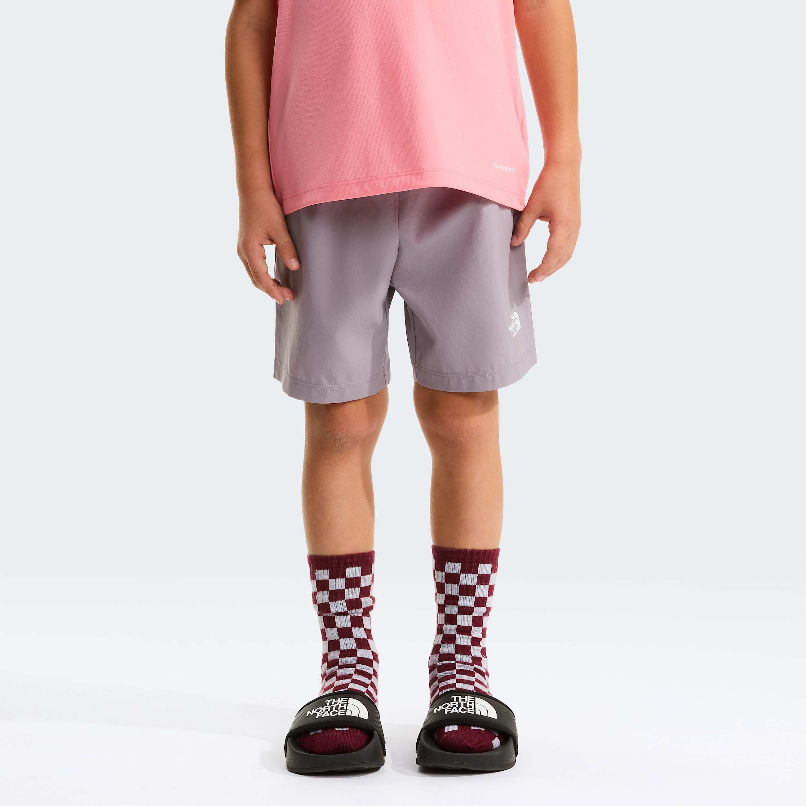 Kids 247 Set TNF Coral CrushTranscendent Grey ALT6