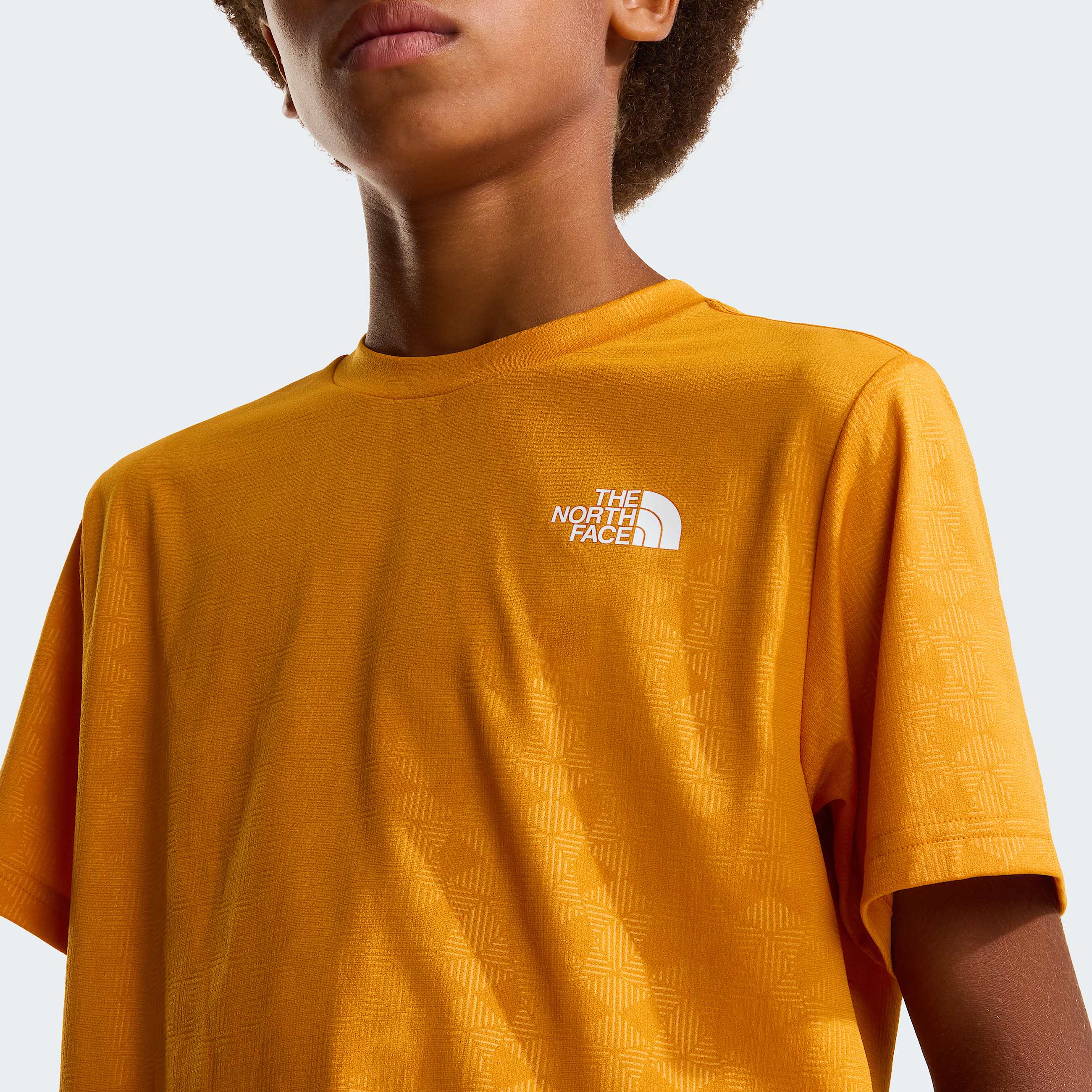 Teens 247 Pentadome Embossed TShirt TNF Dust Orange ALT4