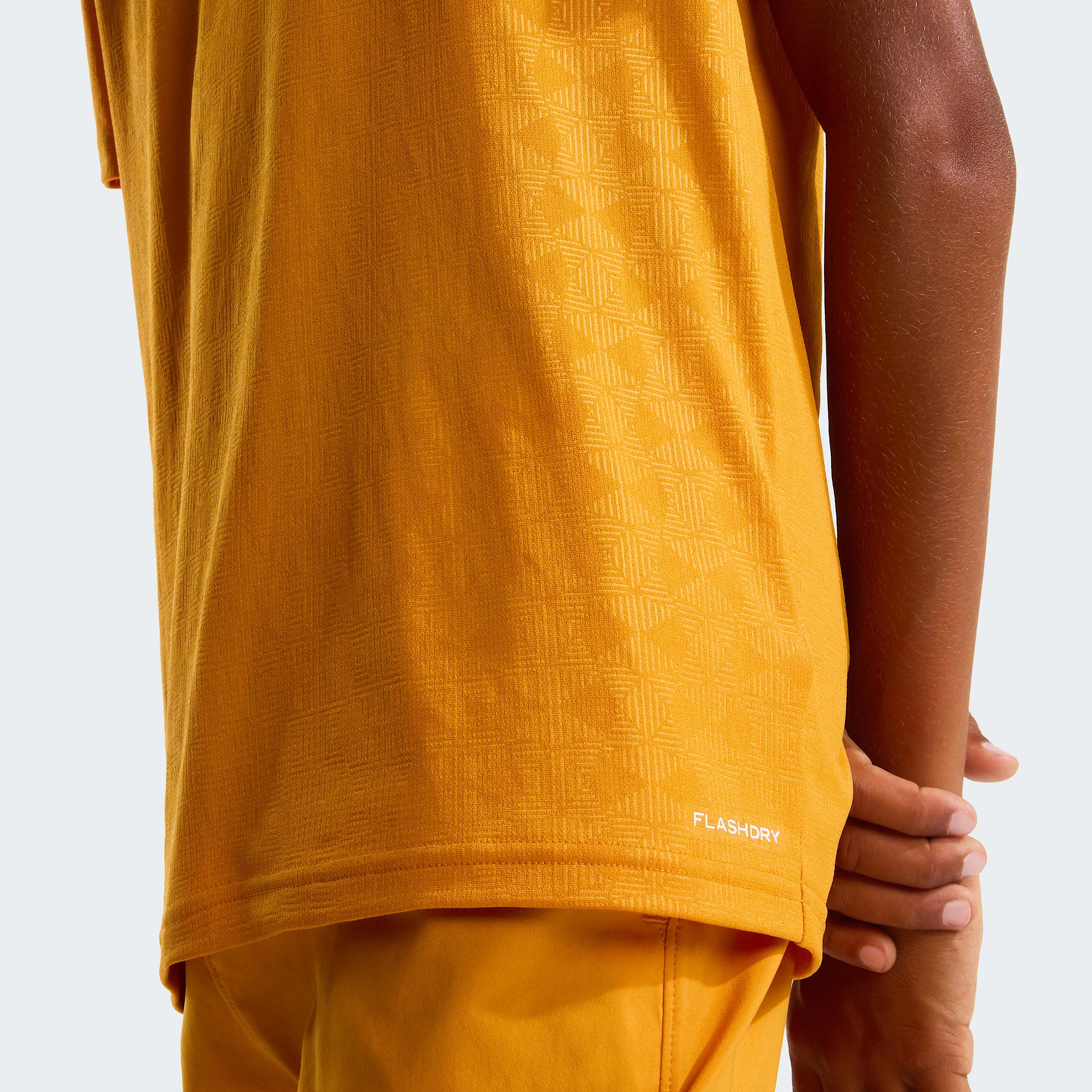 Teens 247 Pentadome Embossed TShirt TNF Dust Orange ALT5