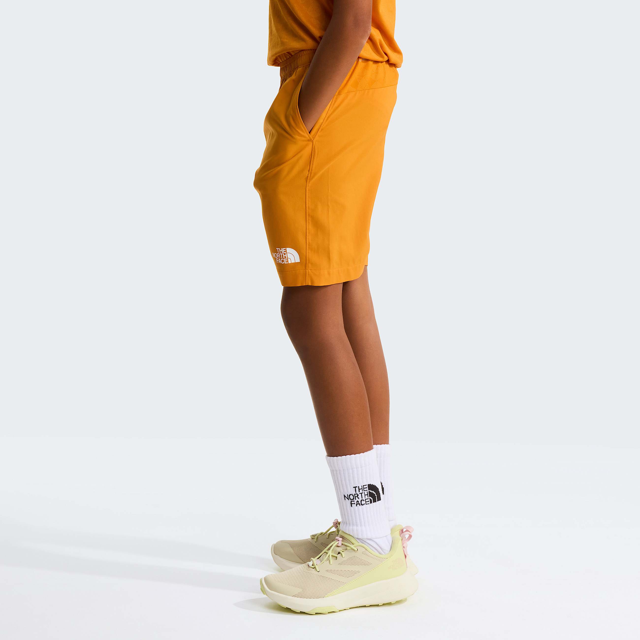 Teens 247 Pentadome Embossed Shorts TNF Dust Orange ALT8