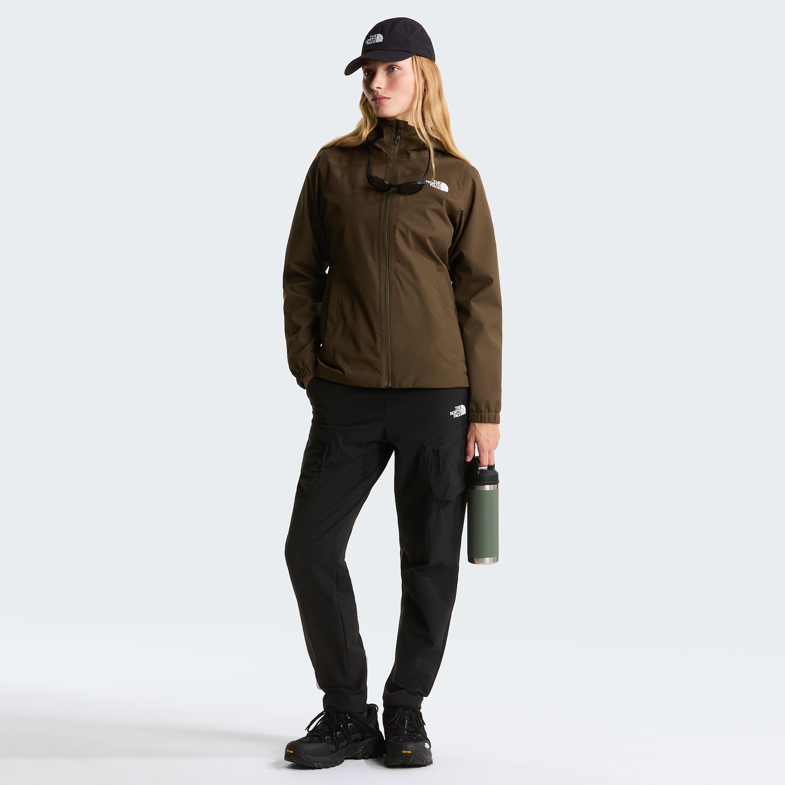 Womens Quest  DryVent Jacket TNF New Taupe Green ALT1