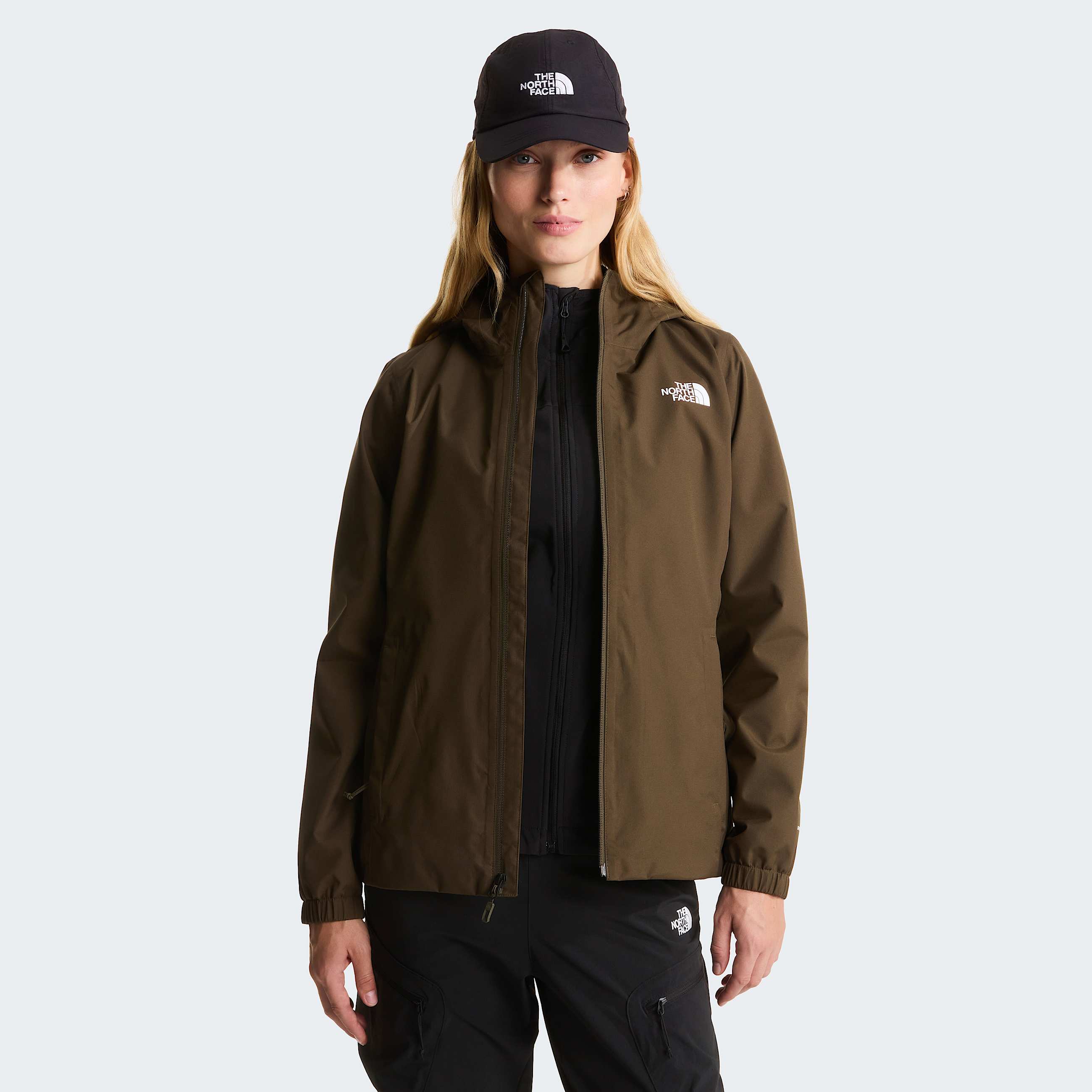 Womens Quest  DryVent Jacket TNF New Taupe Green ALT4