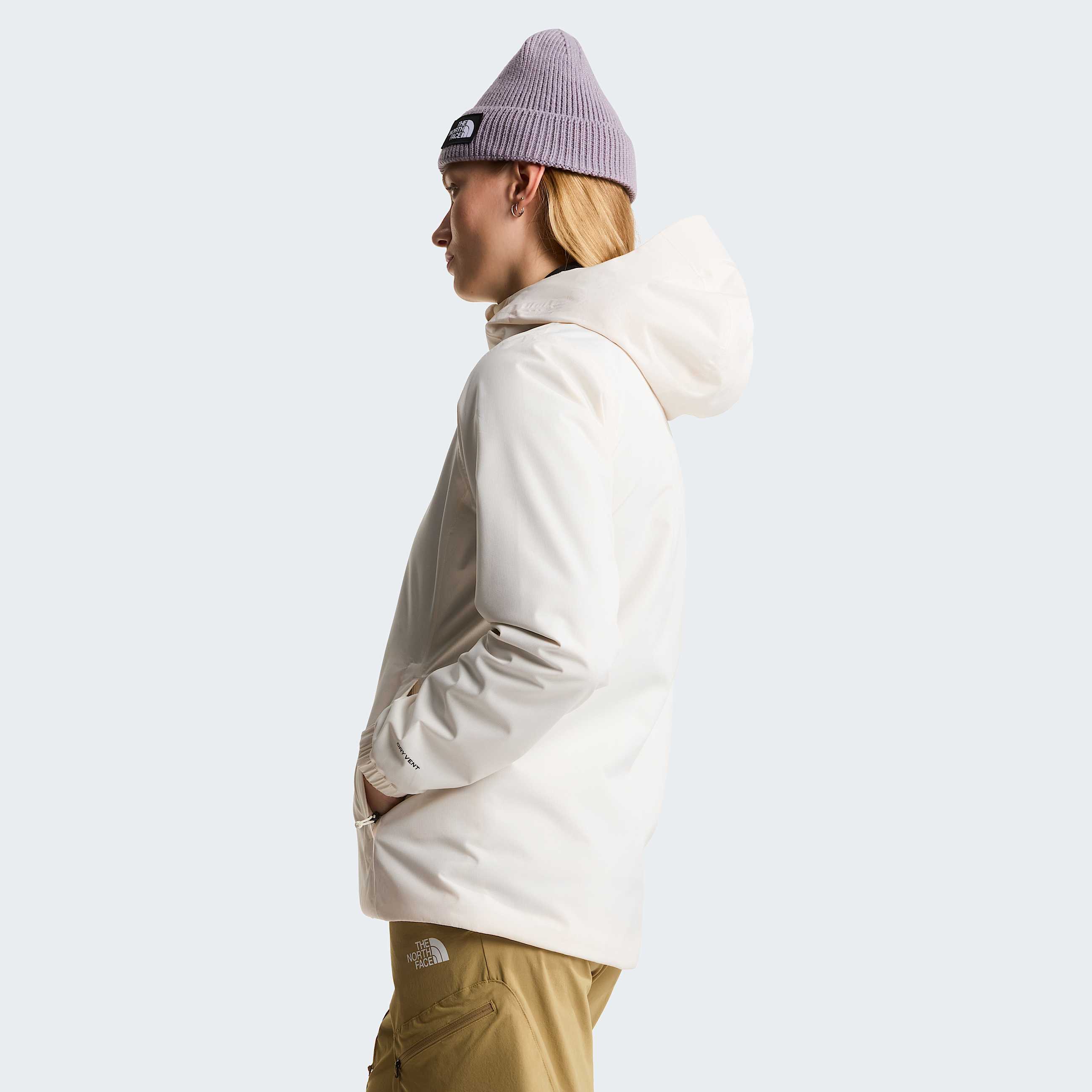 Womens Quest  DryVent Jacket TNF White Dune ALT2