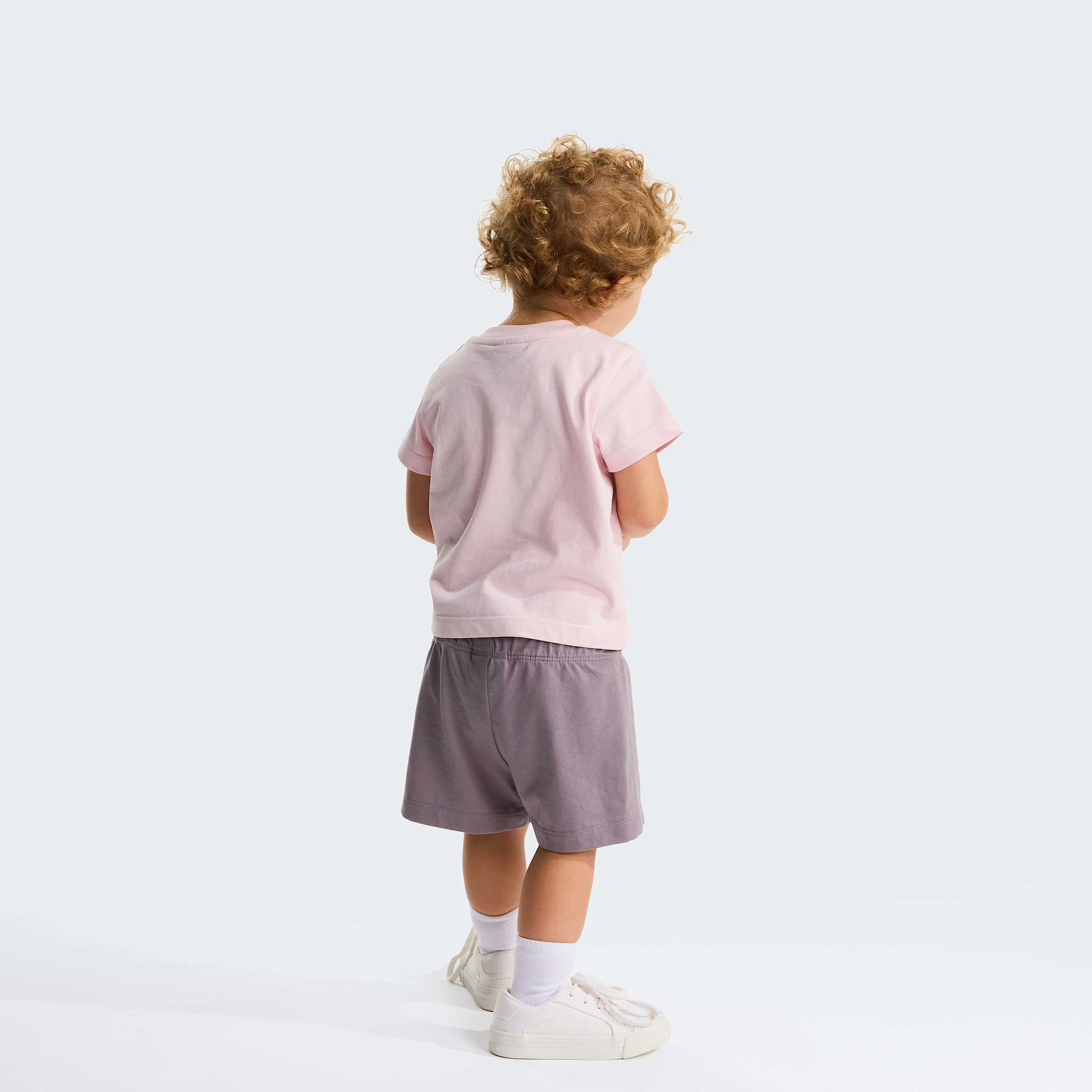 Baby NSE Box Play Regular Shorts Set TNF Pale BlossomTranscendent Grey ALT12