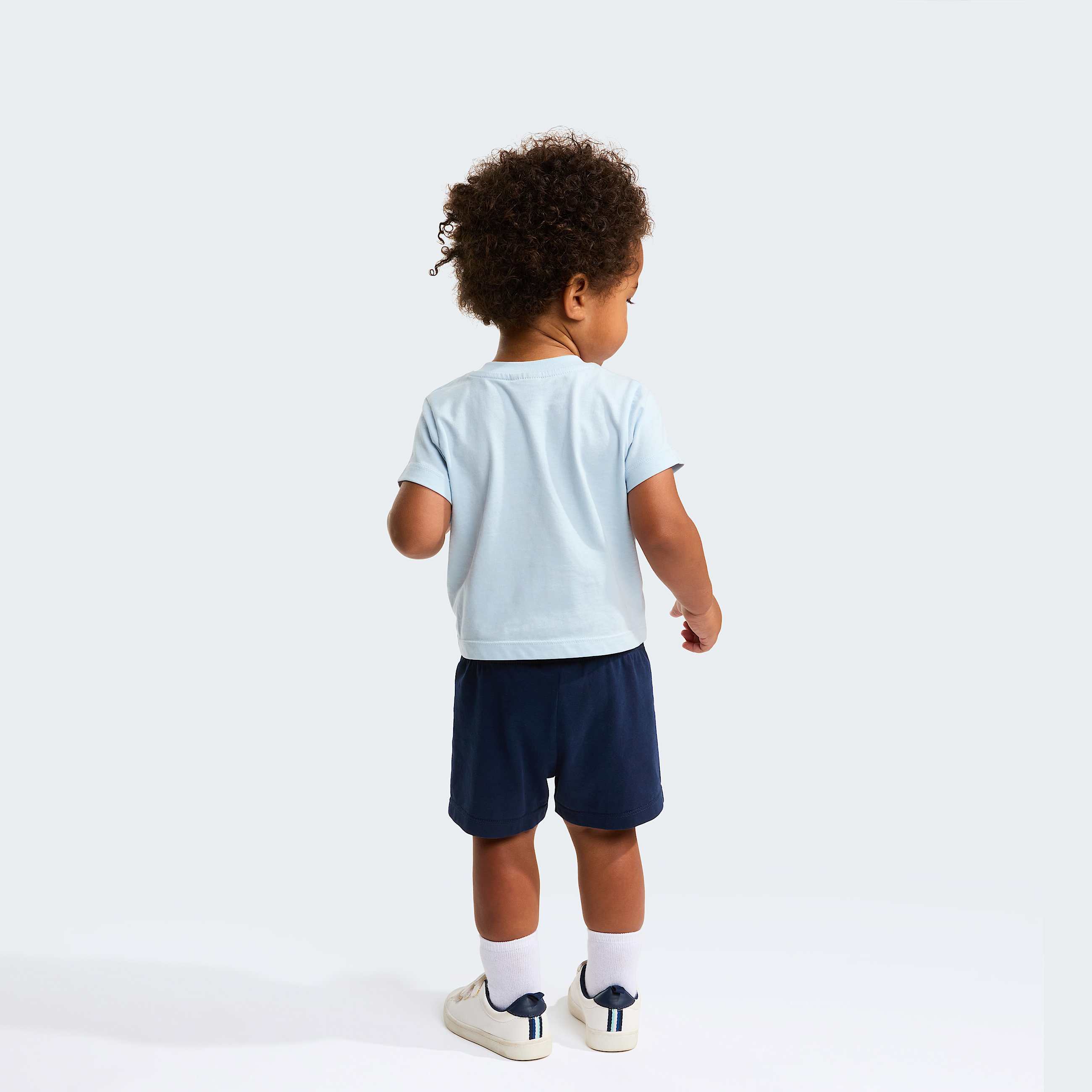 Baby NSE Box Play Regular Shorts Set TNF Polar HazeSummit Navy ALT1