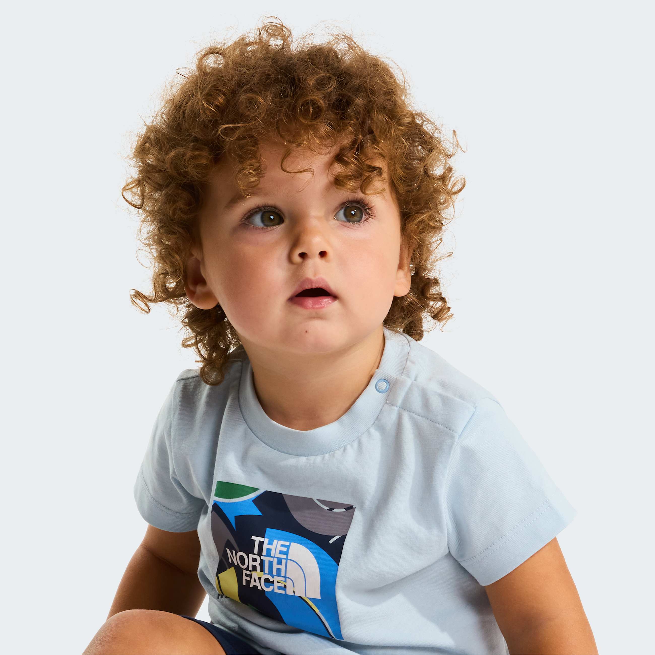 Baby NSE Box Play Regular Shorts Set TNF Polar HazeSummit Navy ALT19