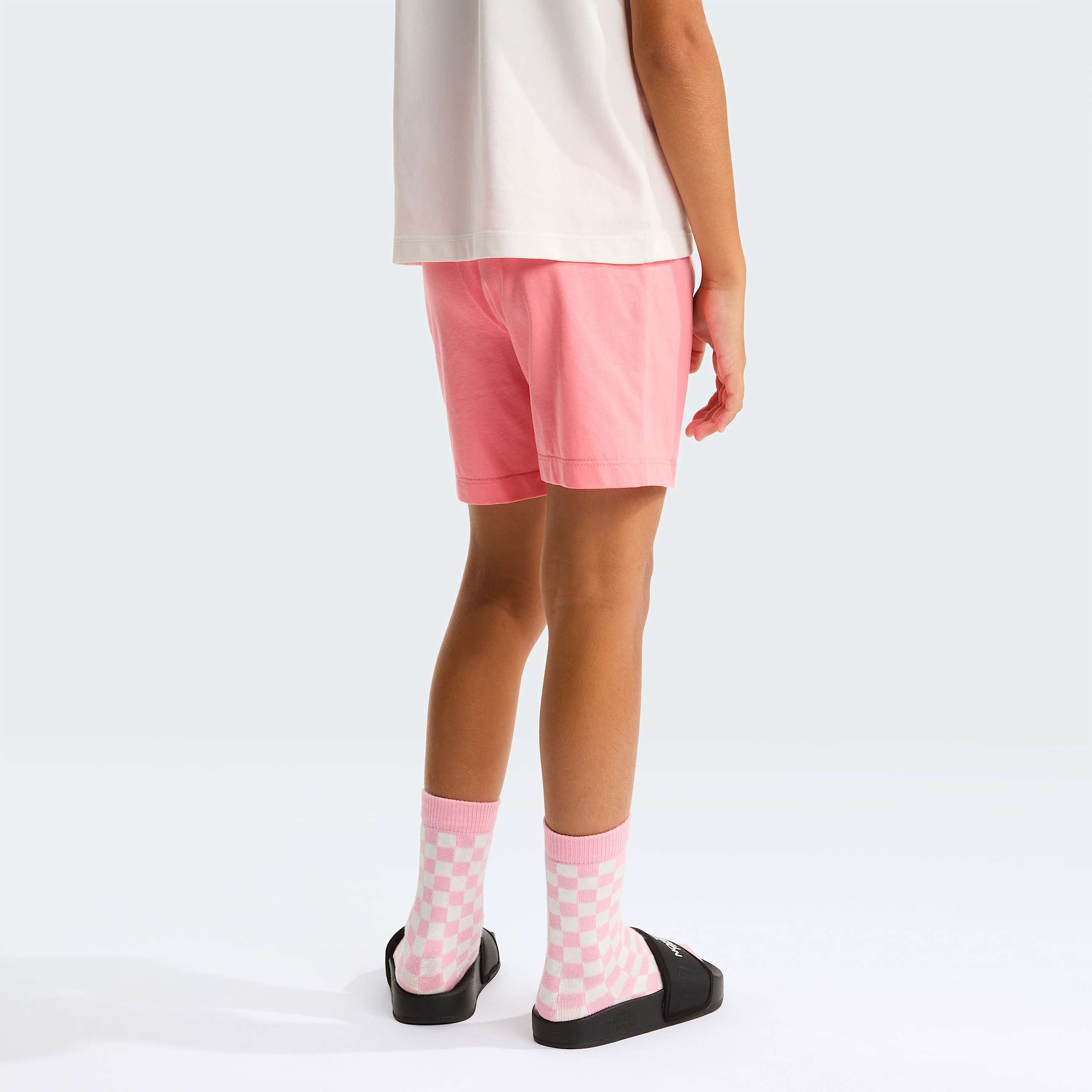 Kids NSE Box Play Regular Shorts Set TNF White DuneCoral Crush ALT7