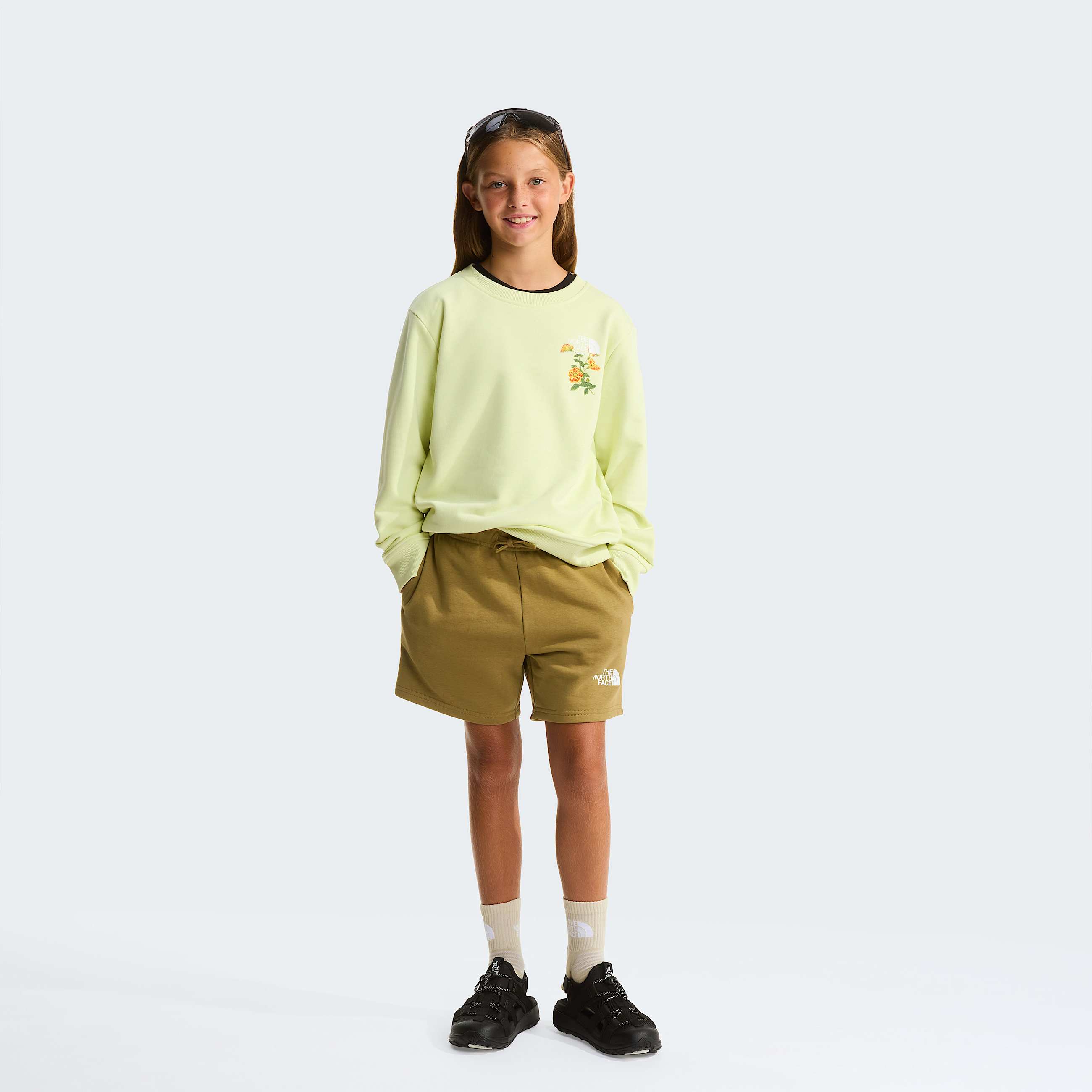 Flora Relaxed Sweatshirt Girl TNF ALT1