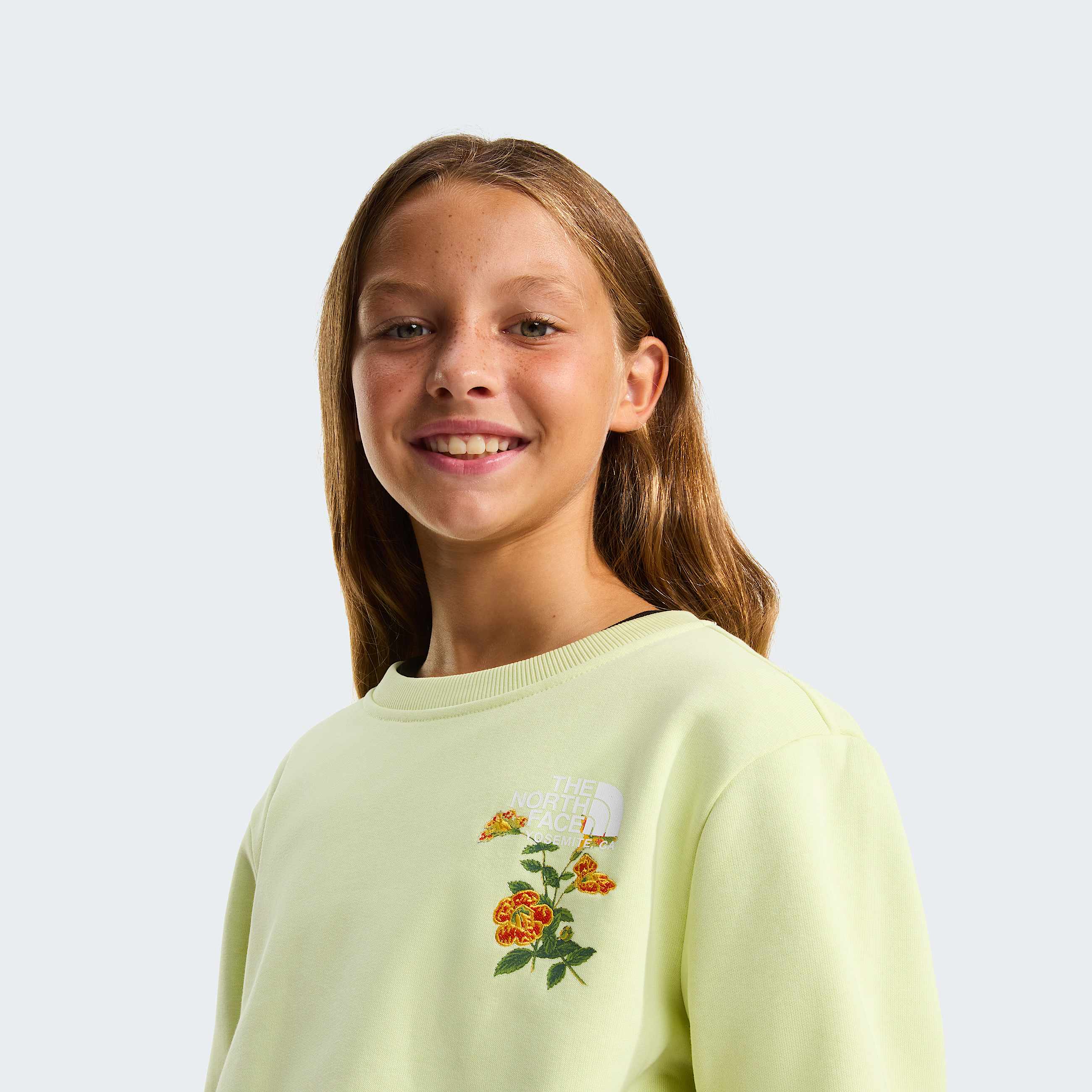 Flora Relaxed Sweatshirt Girl TNF ALT4