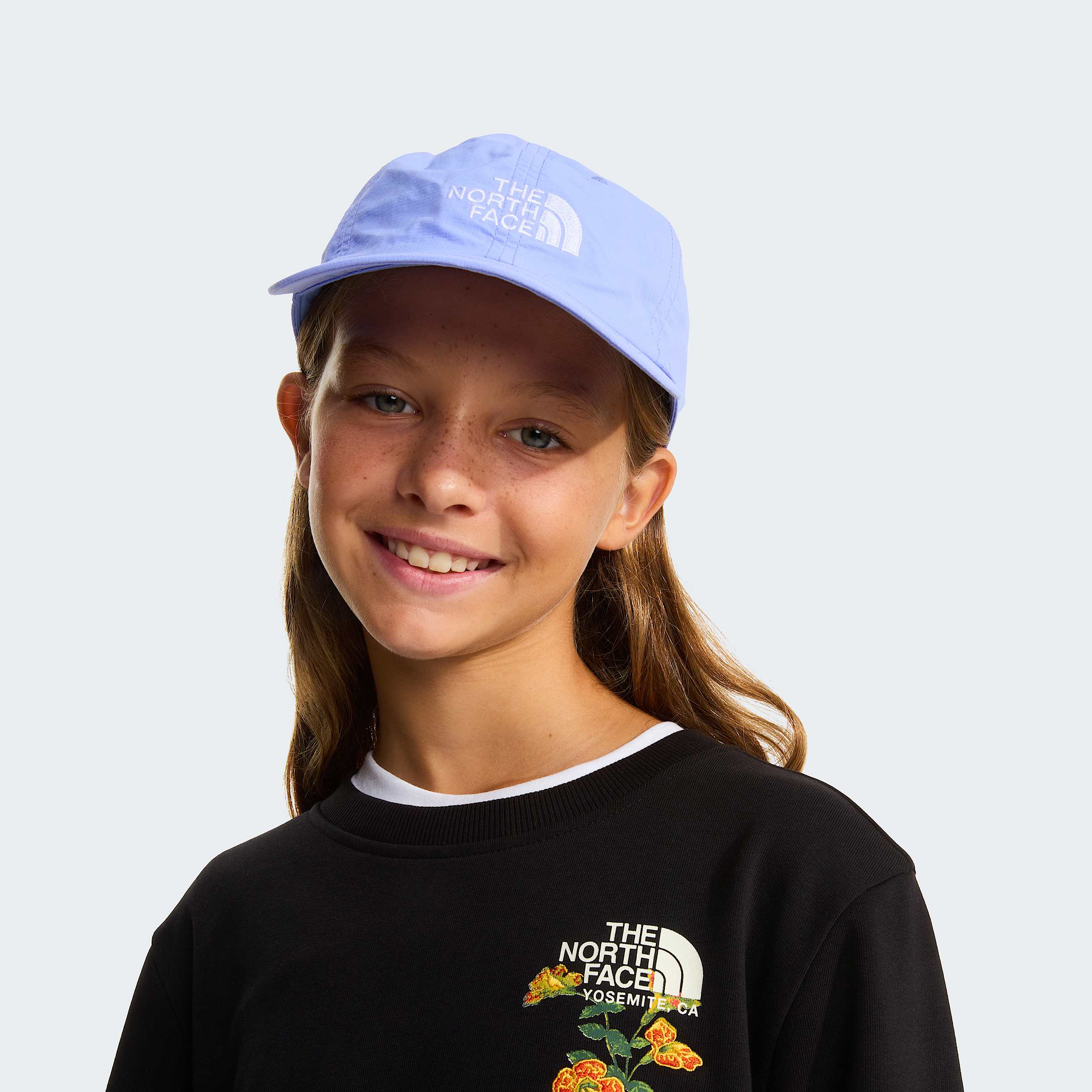 Girls Flora Relaxed Sweatshirt TNF TNF Black ALT4