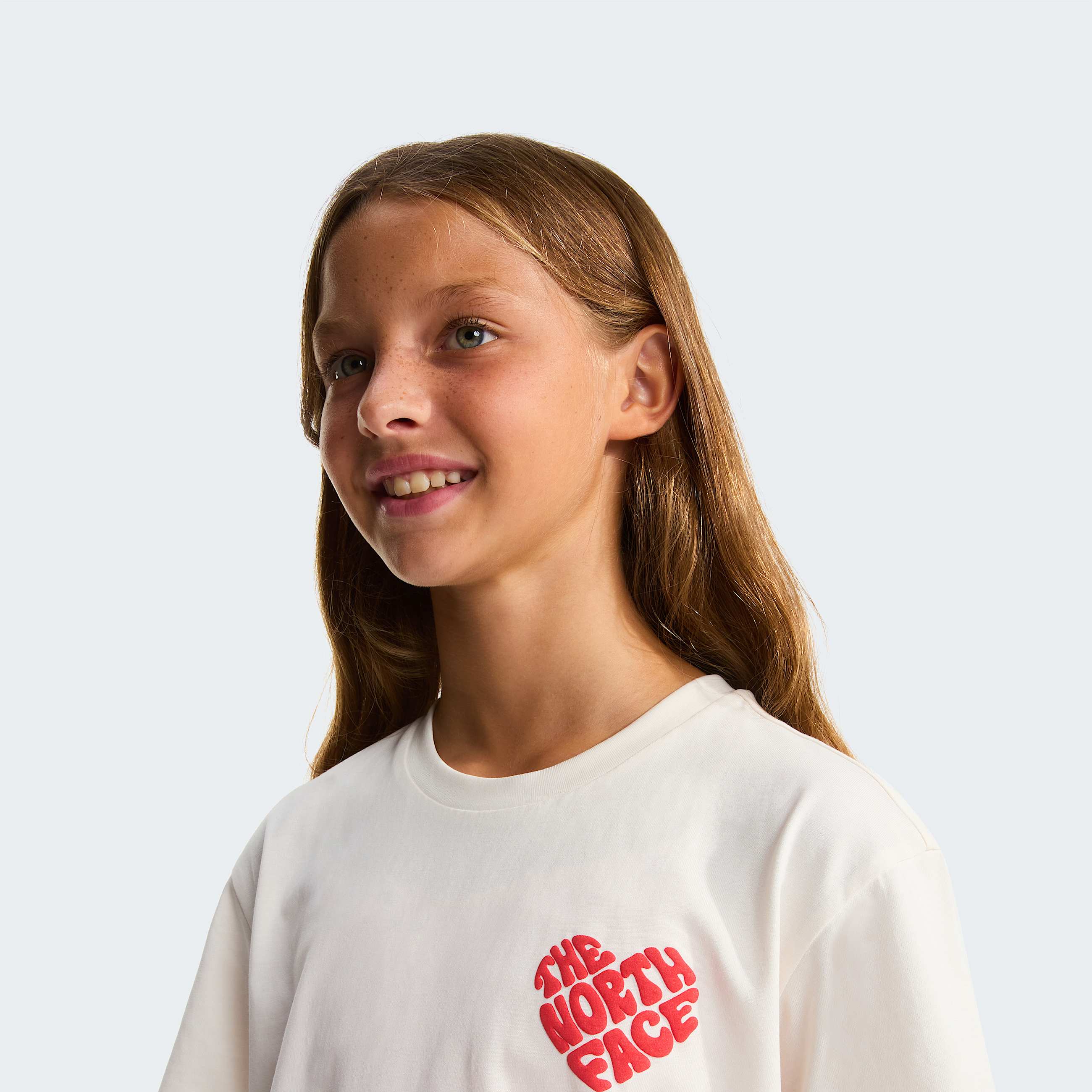 Girls Brand Proud Relaxed TShirt TNF White Dune ALT4