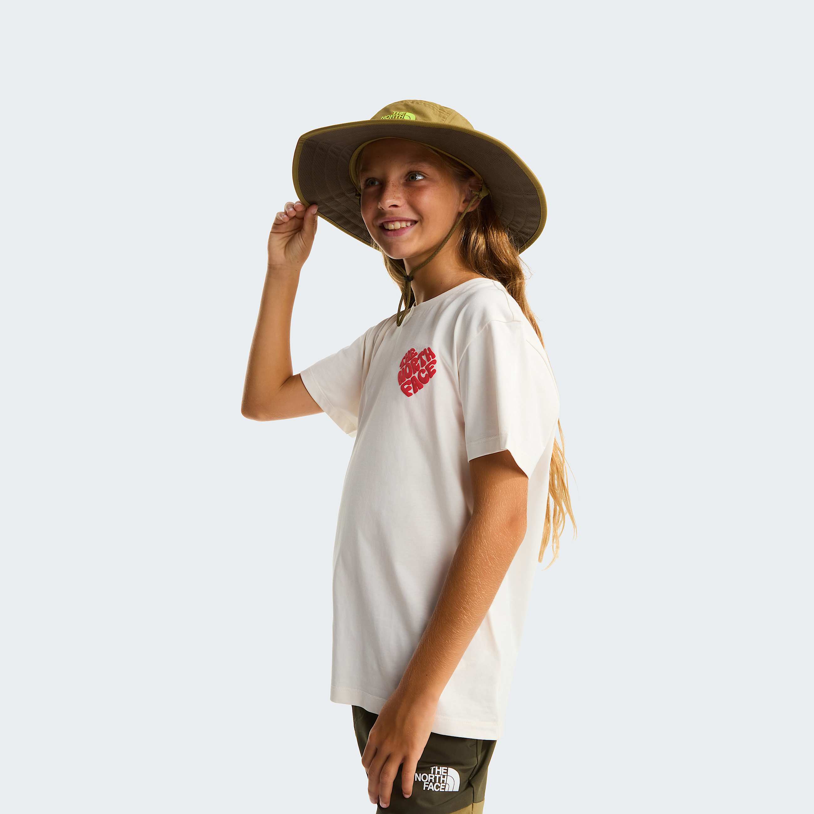 Girls Brand Proud Relaxed TShirt TNF White Dune ALT5