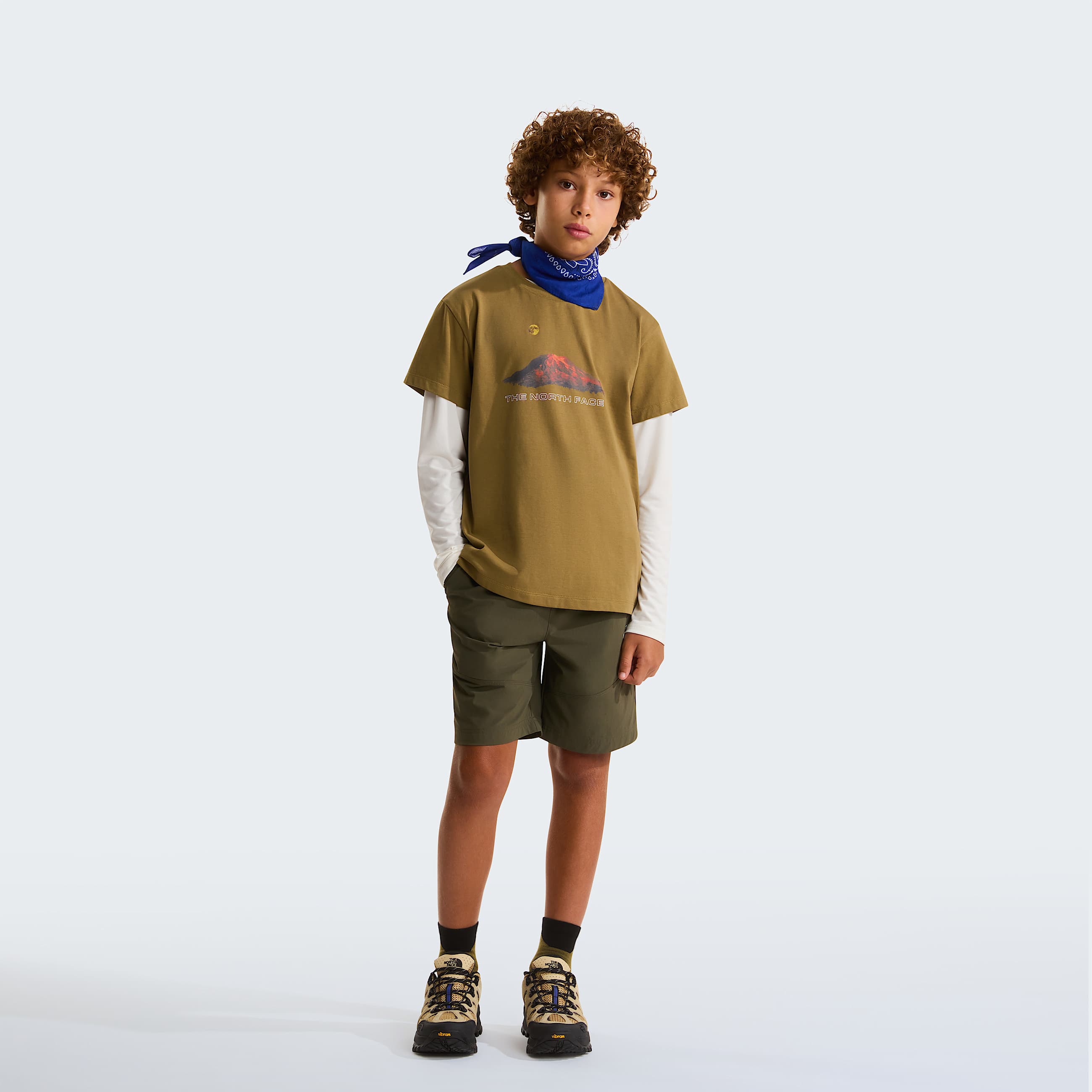 Tshirt Mountain Night Relaxed da ragazzo TNF ALT1