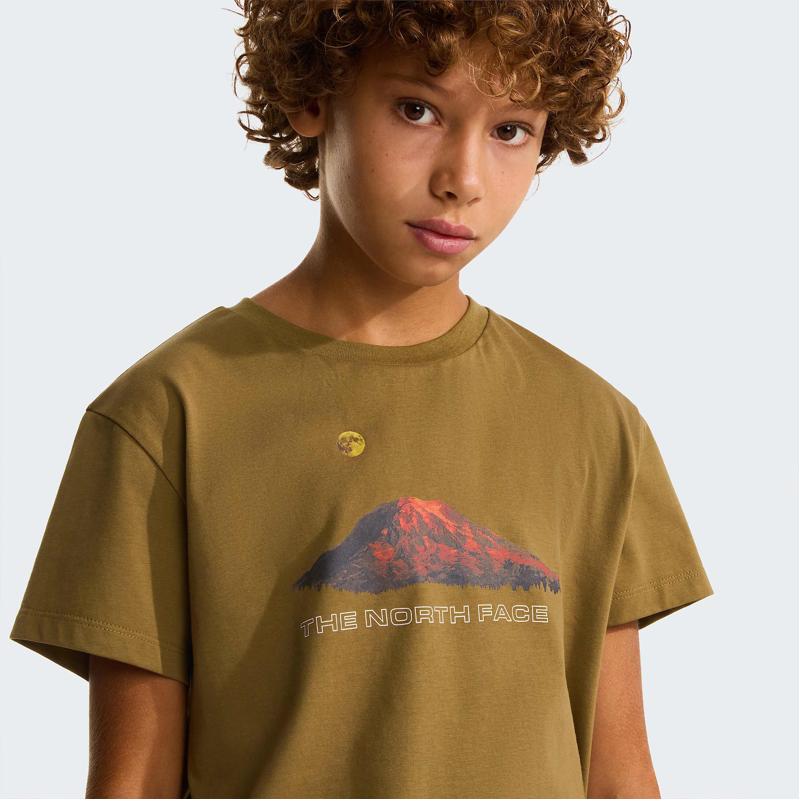 Tshirt Mountain Night Relaxed da ragazzo TNF ALT4
