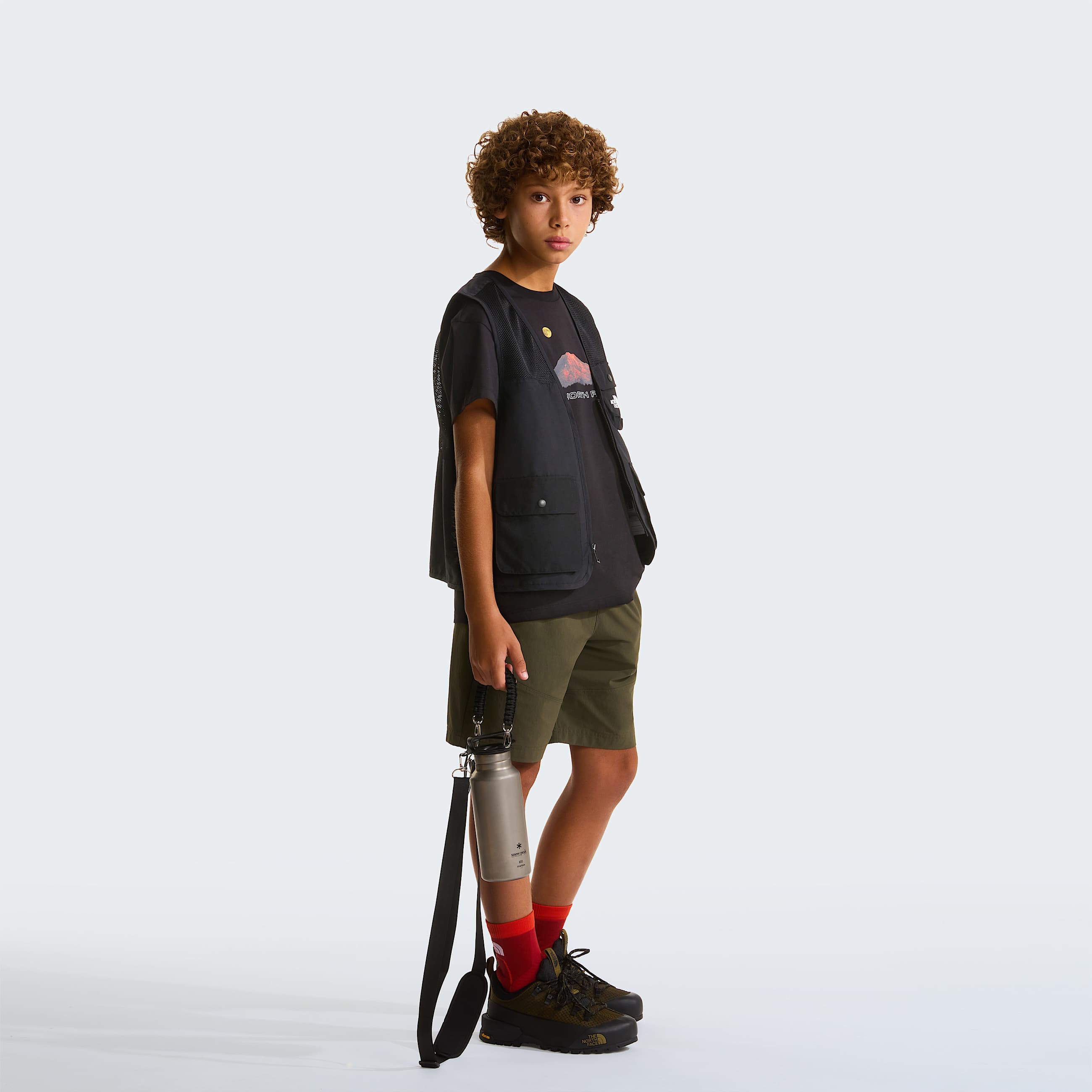 Boys Mountain Night Relaxed TShirt TNF TNF Black ALT1