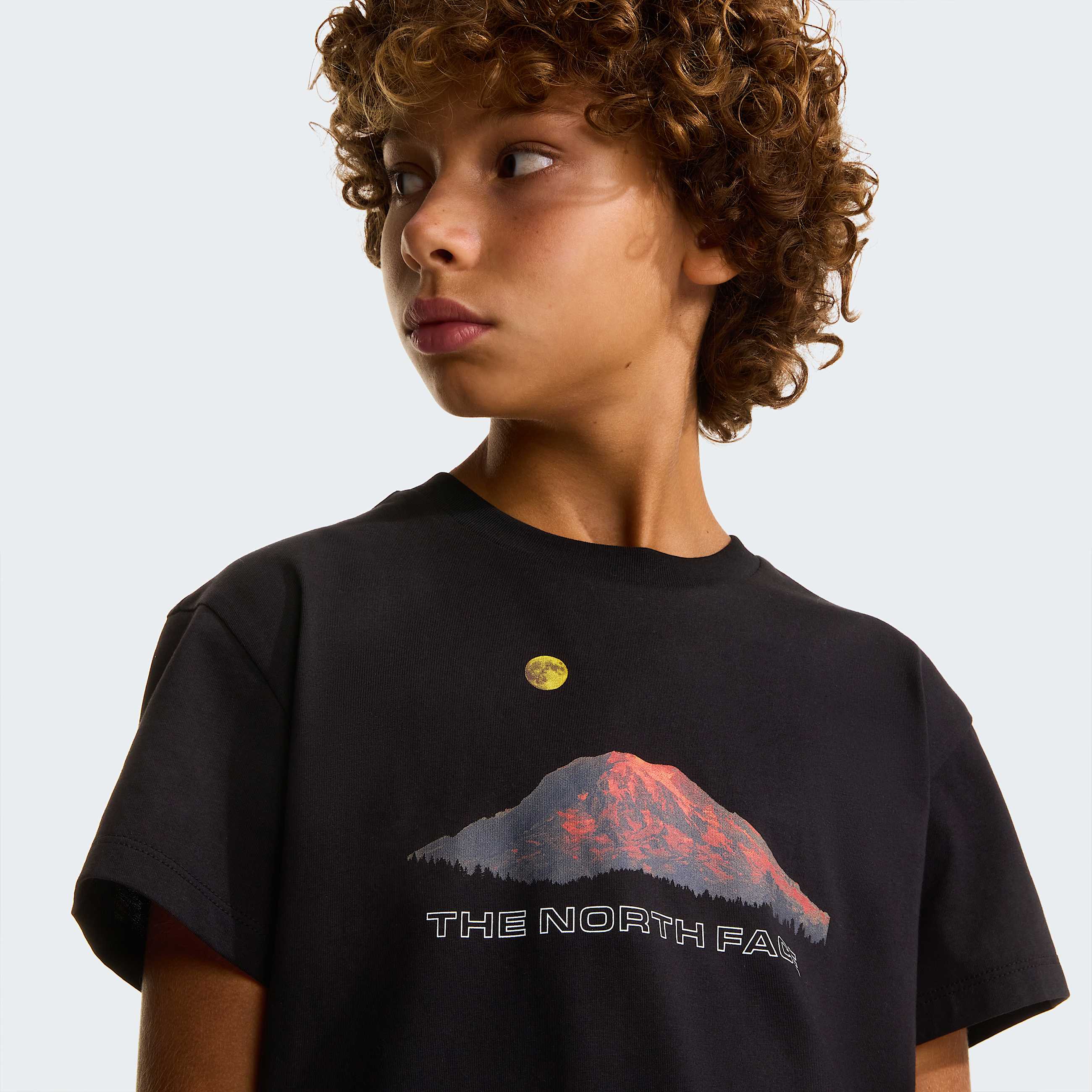 Boys Mountain Night Relaxed TShirt TNF TNF Black ALT4
