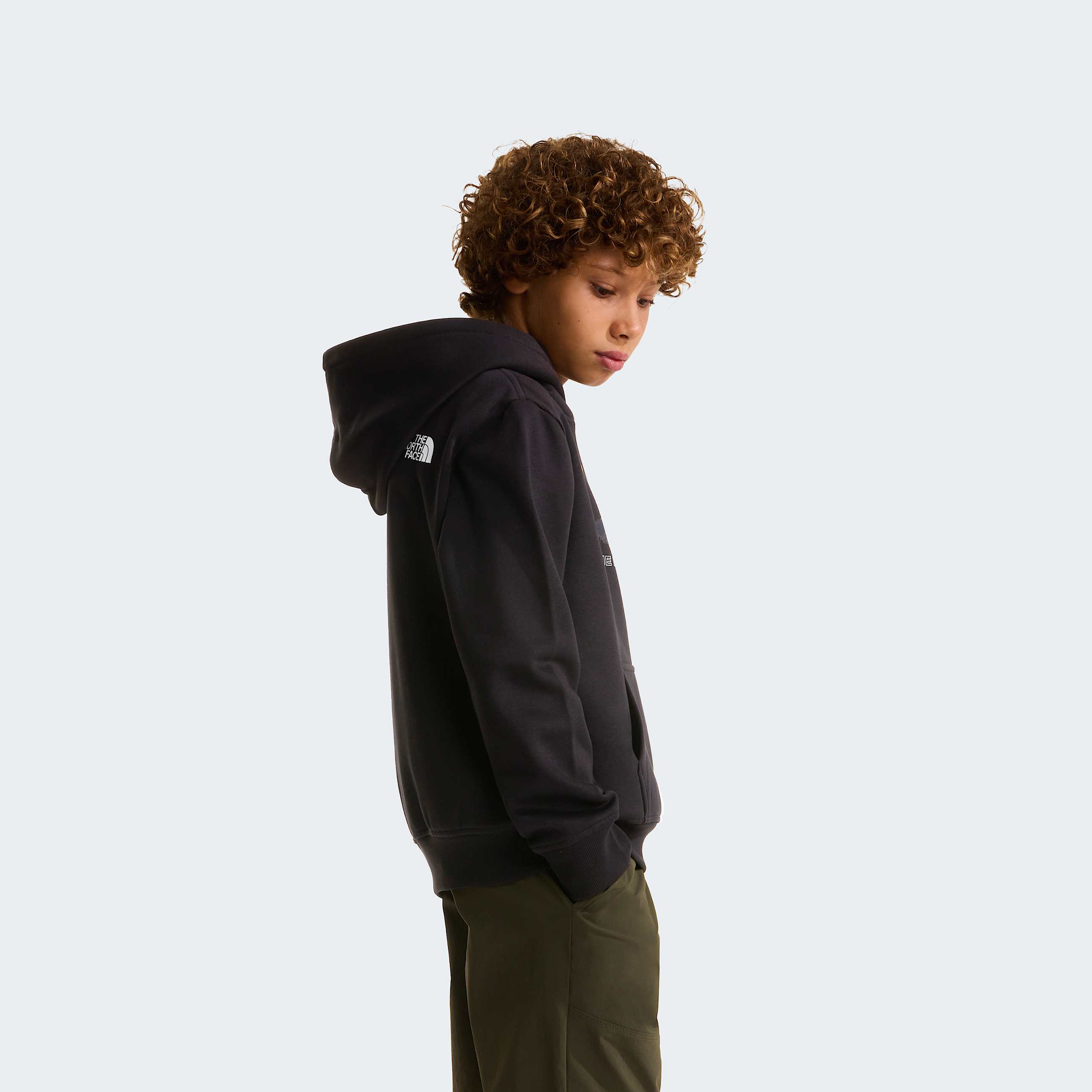 Mountain Night Relaxed Hoodie Boy TNF TNF Black ALT2