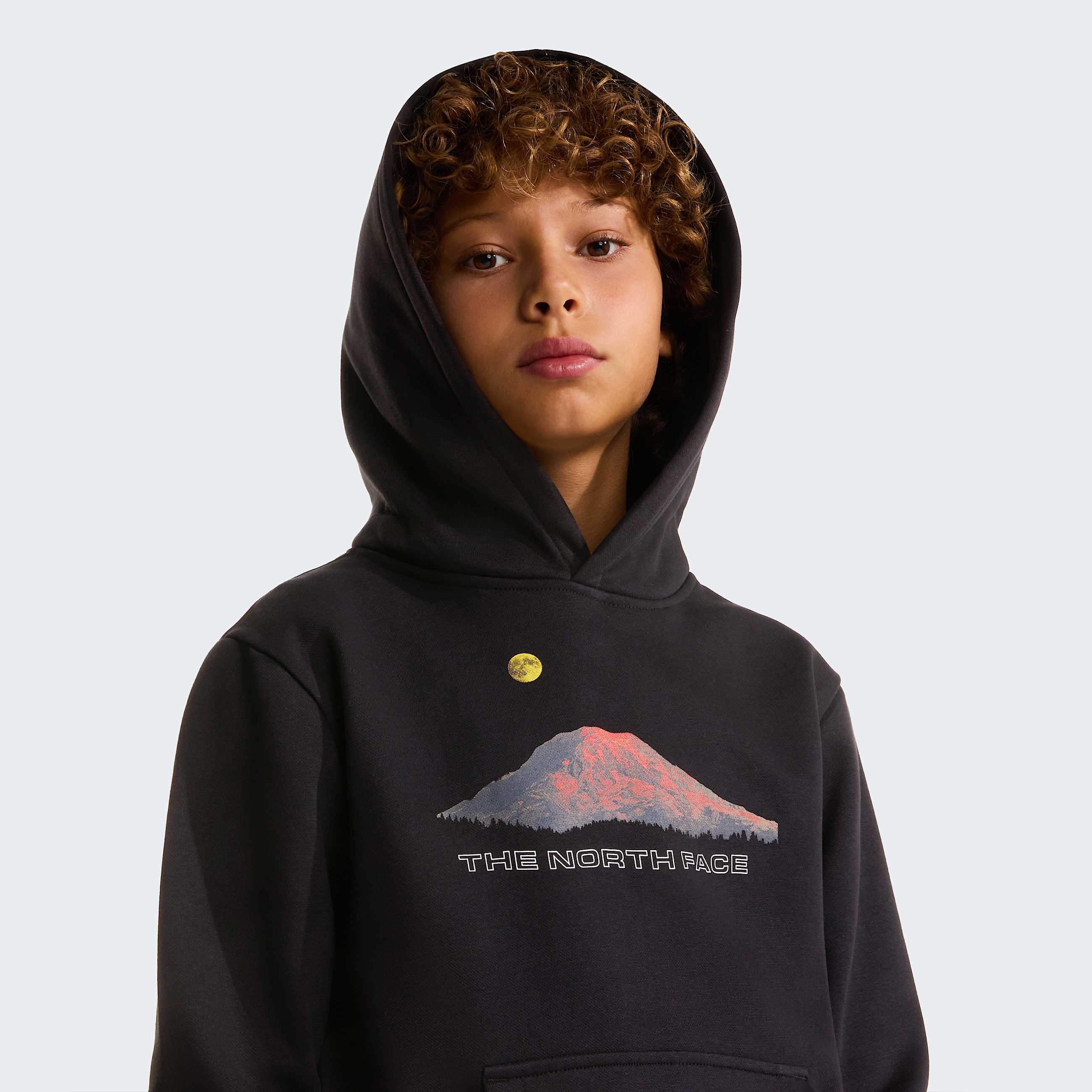 Mountain Night Relaxed Hoodie Boy TNF TNF Black ALT4