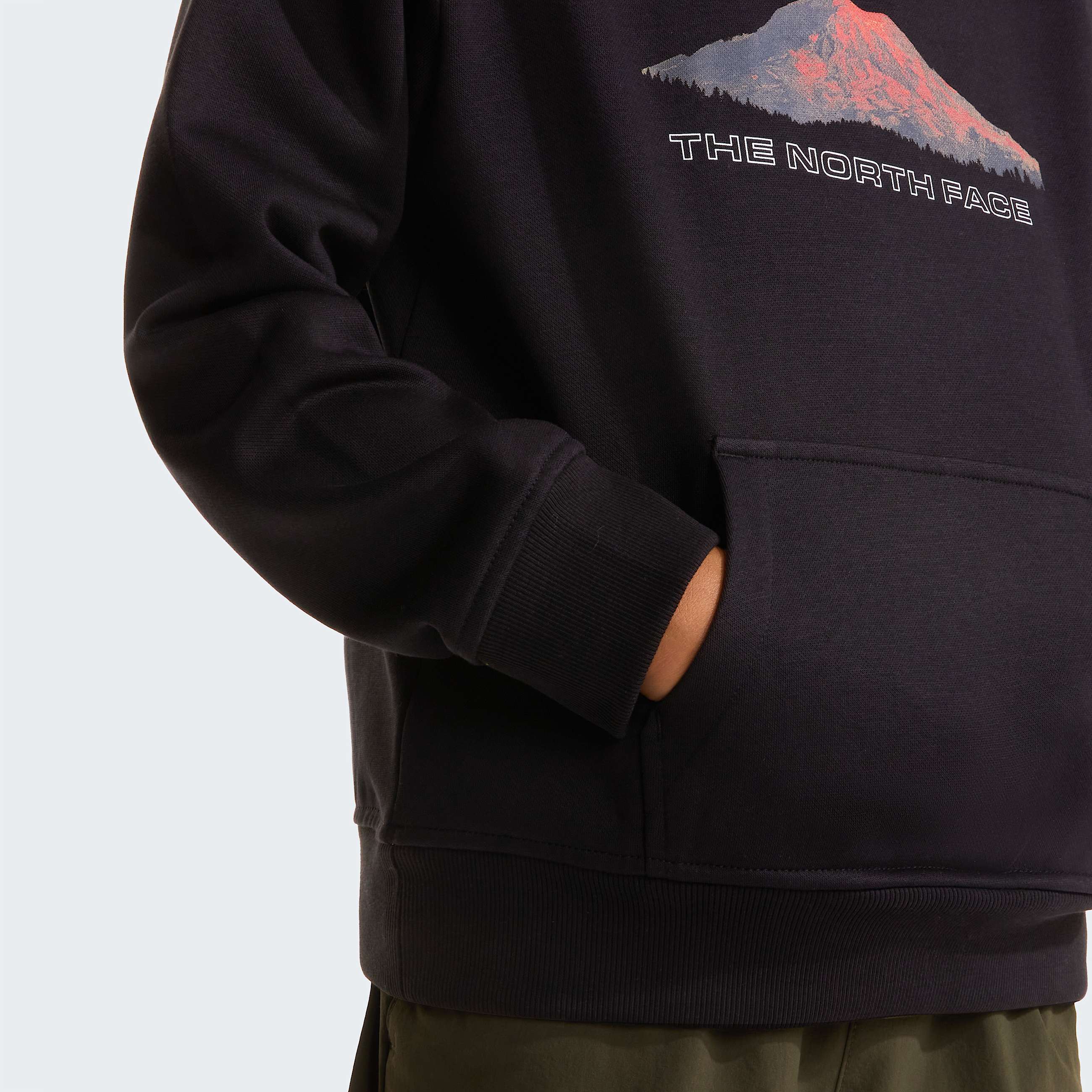 Mountain Night Relaxed Hoodie Boy TNF TNF Black ALT5
