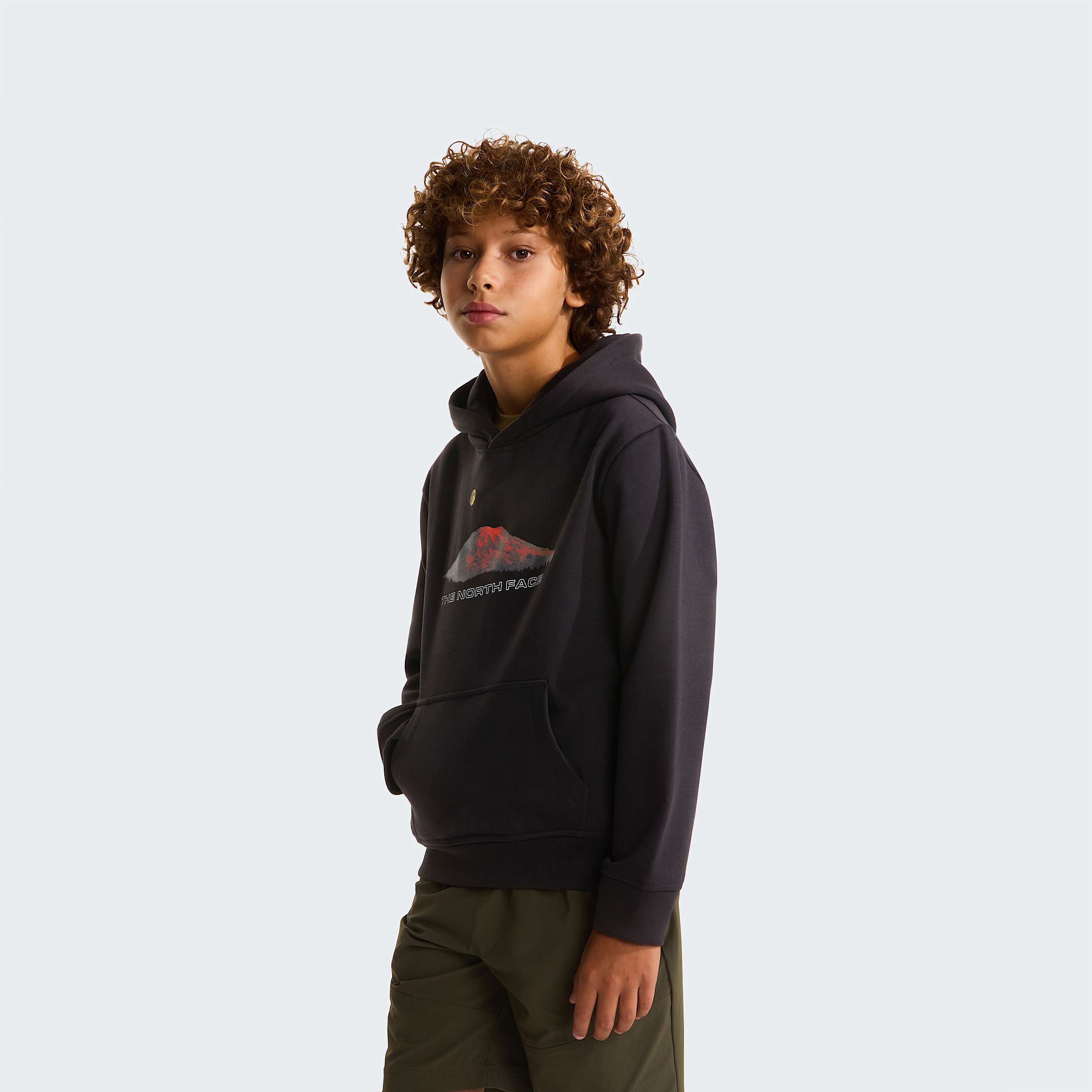 Mountain Night Relaxed Hoodie Boy TNF TNF Black HERO