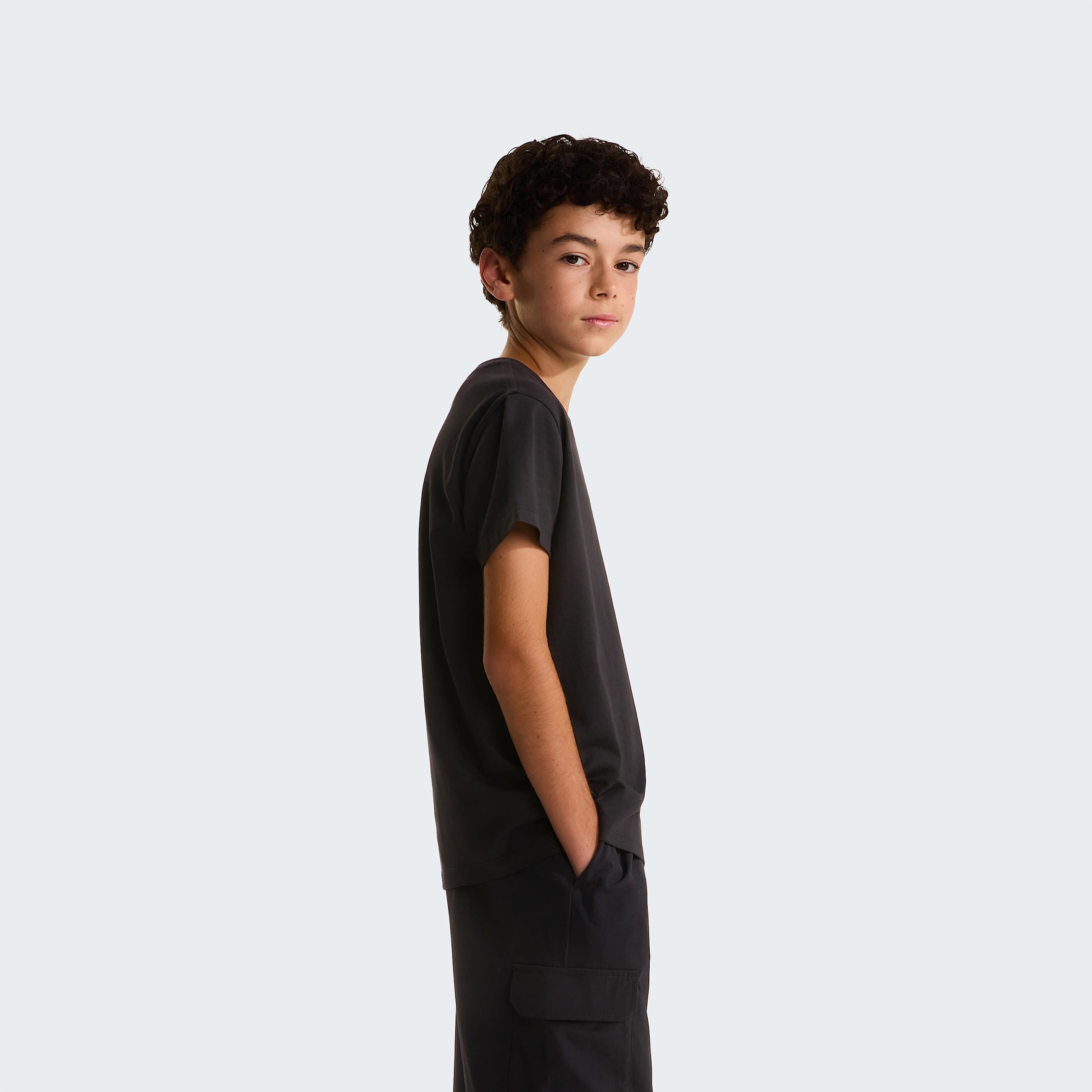 Boys Liquid Logo Regular TShirt TNF TNF Black ALT2