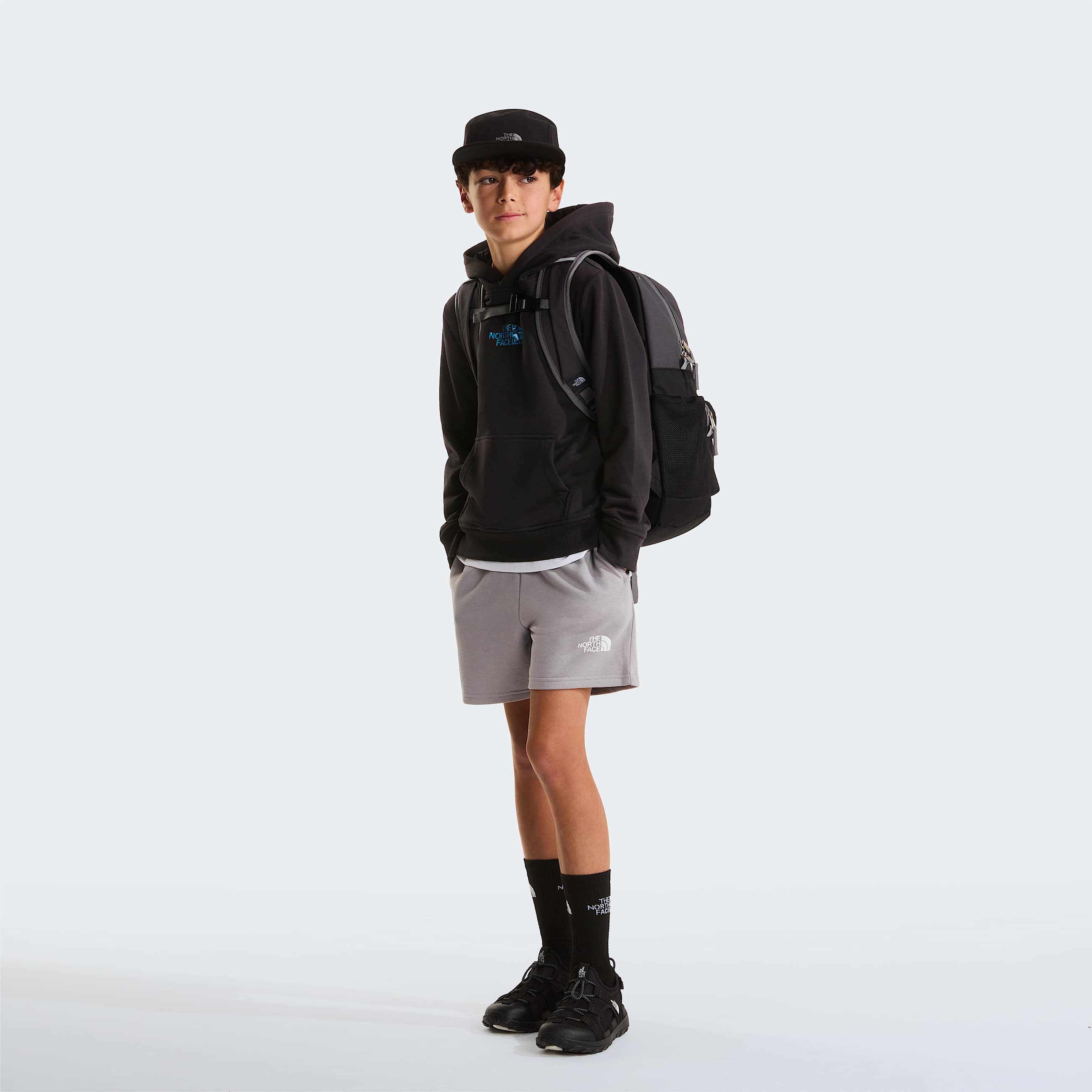 Mikina s kapuc Liquid Logo Regular pro kluky TNF TNF Black ALT1