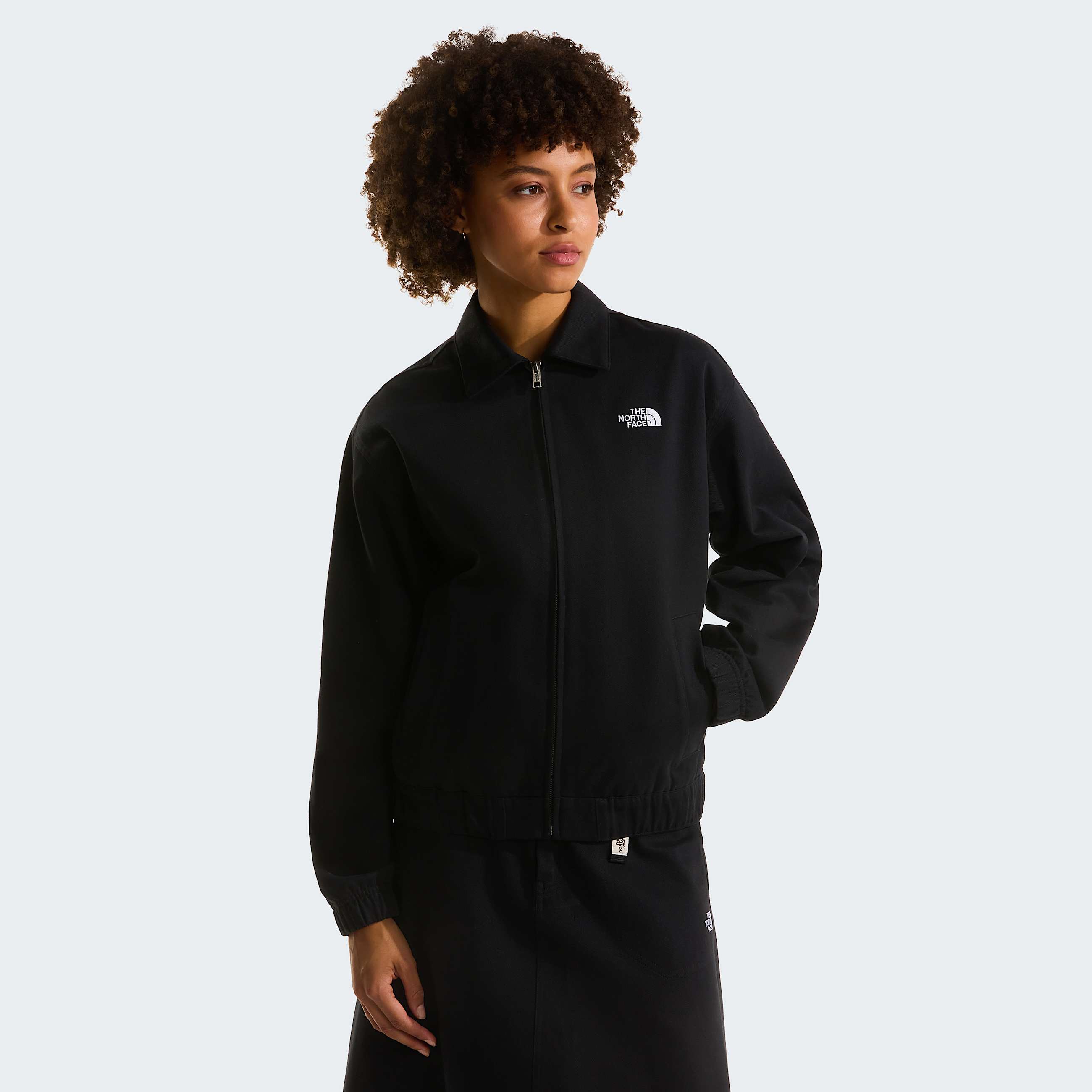 Womens Twill Collared Jacket TNF TNF Black HERO