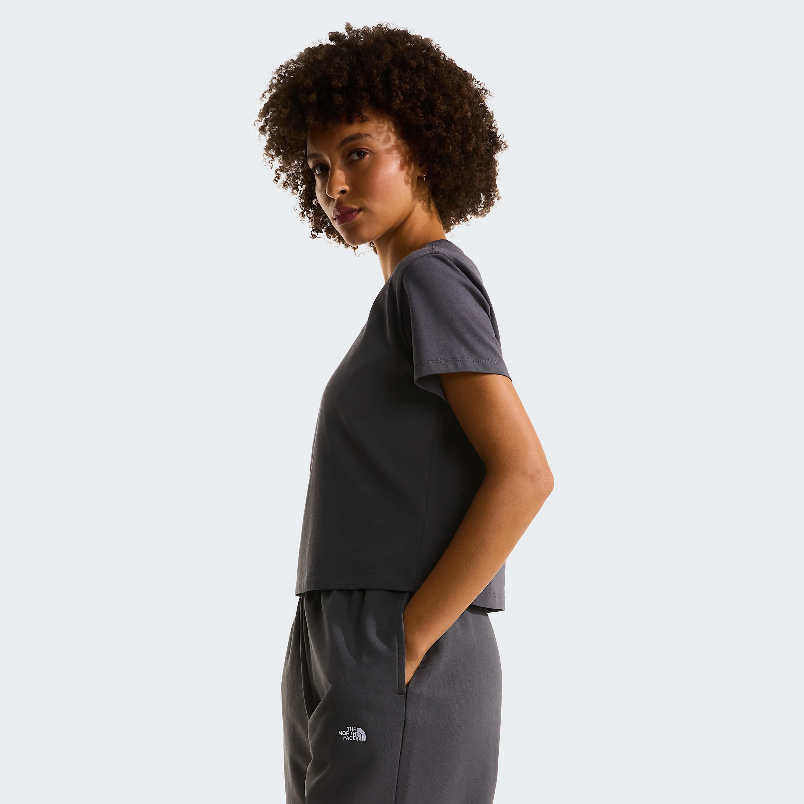 Womens Essential Regular Cutie TShirt TNF Anthracite Grey ALT2