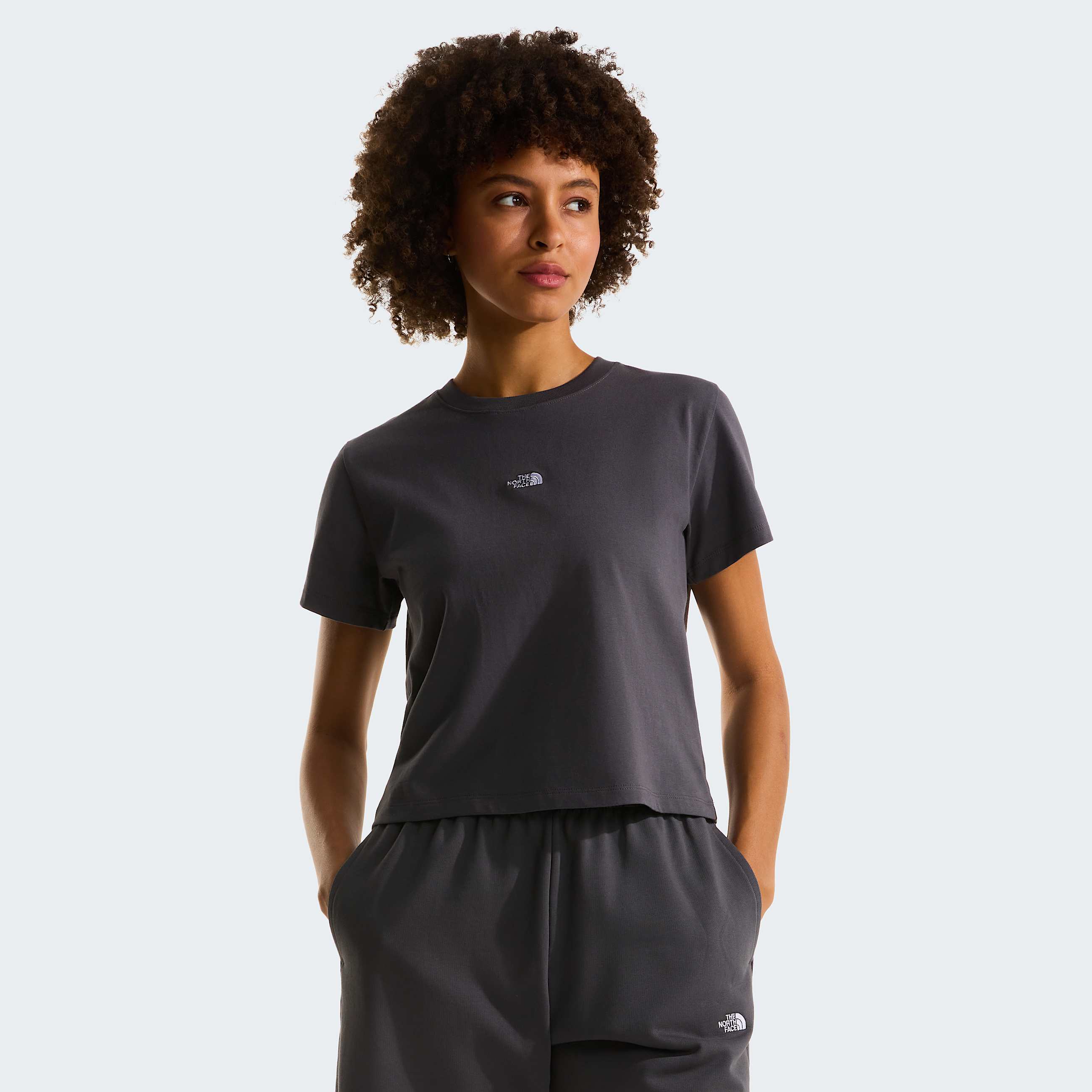 Womens Essential Regular Cutie TShirt TNF Anthracite Grey HERO