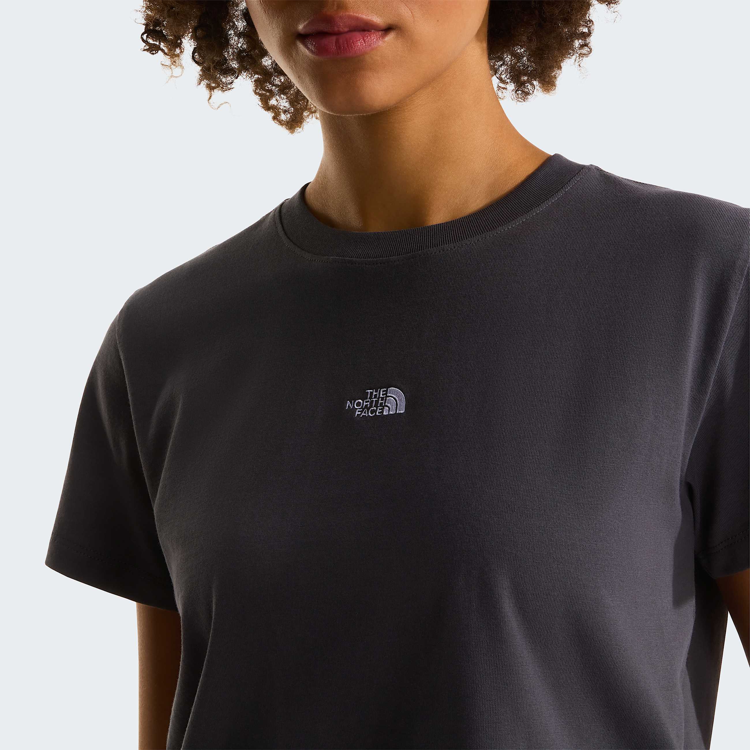 Womens Essential Regular Cutie TShirt TNF Anthracite Grey ALT4
