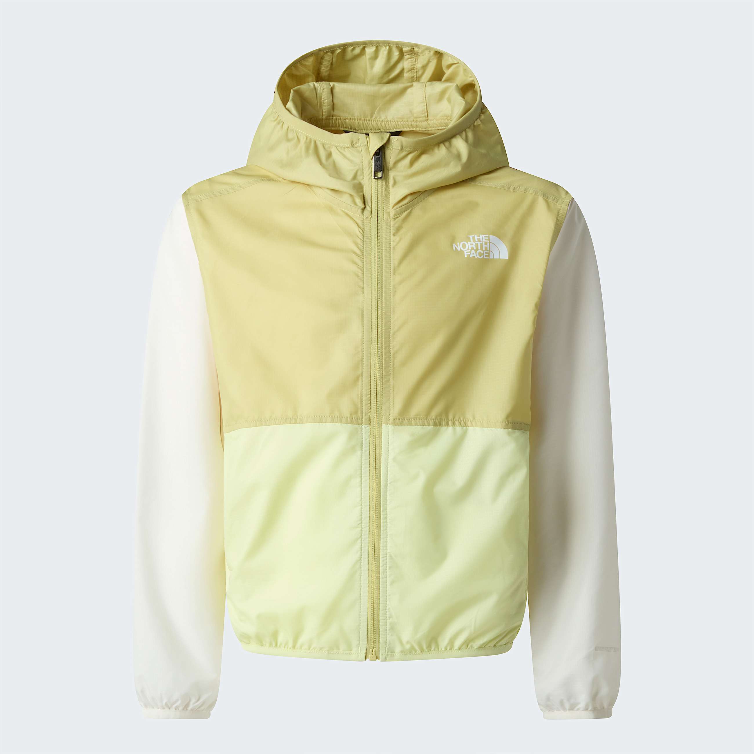 Girls Cyclone Wind Jacket TNF Lemon MistPearWhite Dune ALT20